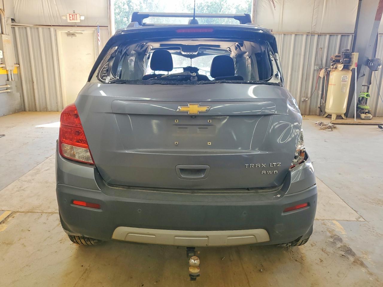 2015 Chevrolet Trax Ltz Gray vin: KL7CJTSB8FB088347