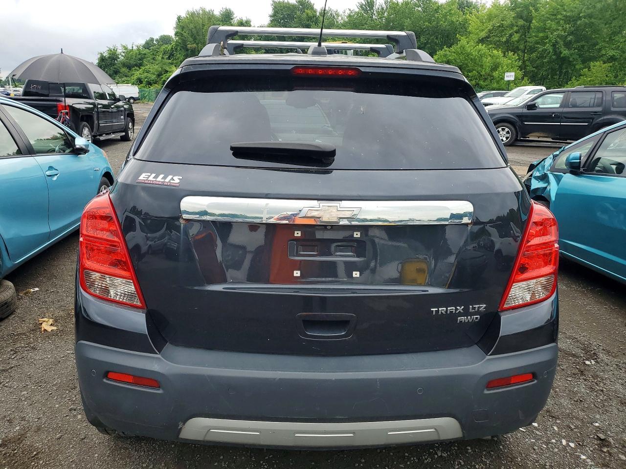 2015 Chevrolet Trax Ltz Charcoal vin: KL7CJTSB8FB234567