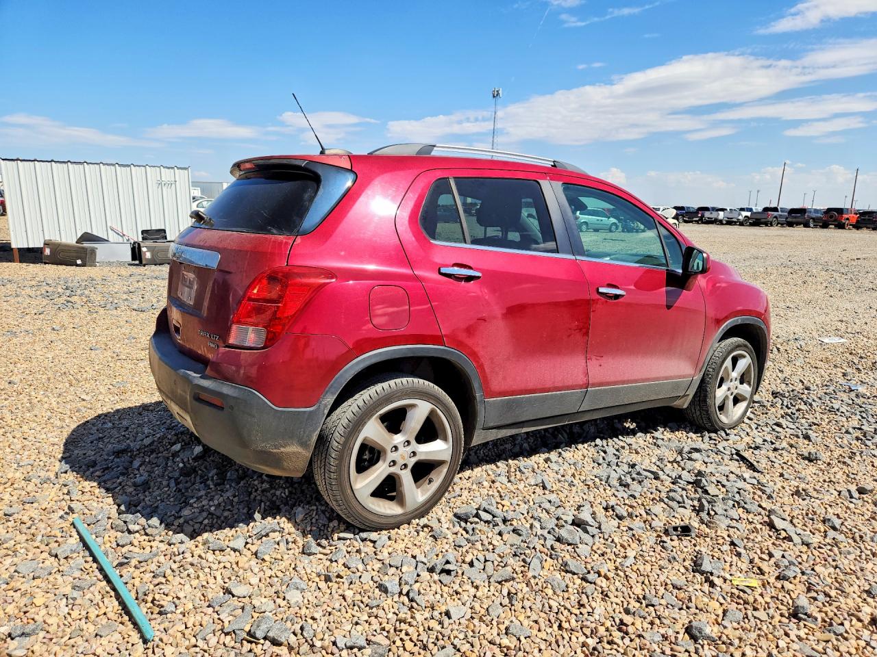 2015 Chevrolet Trax Ltz Red vin: KL7CJTSB9FB150922