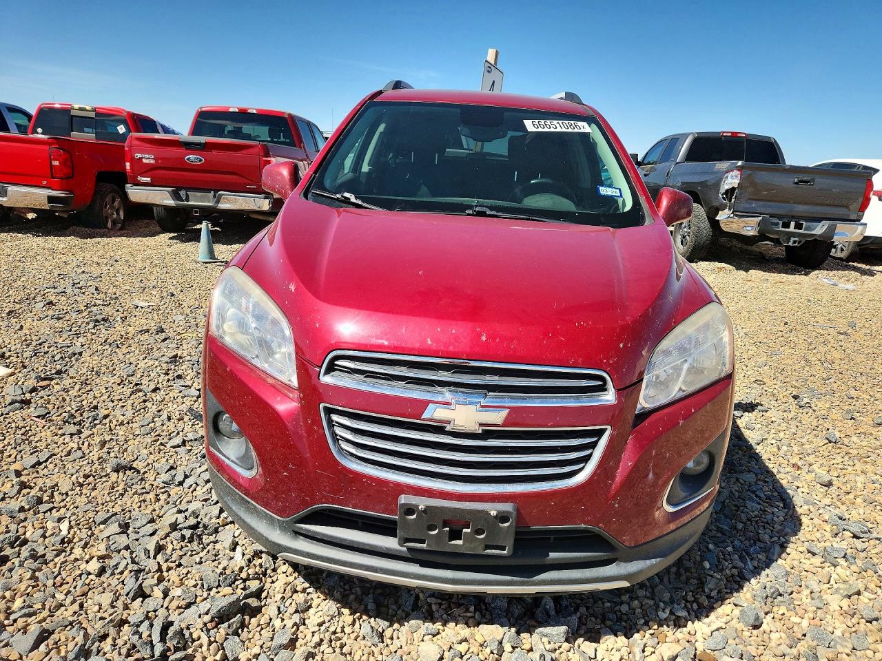 2015 Chevrolet Trax Ltz Red vin: KL7CJTSB9FB150922