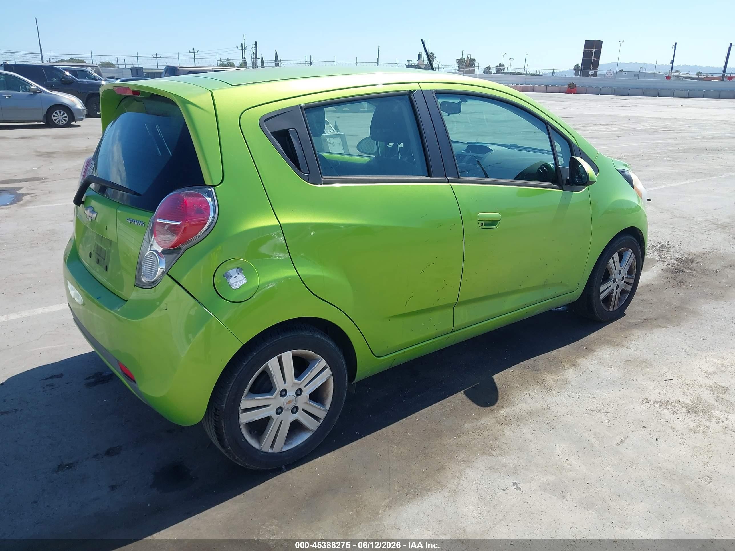 2015 Chevrolet Spark Ls Manual Green vin: KL8CA6S90FC757540