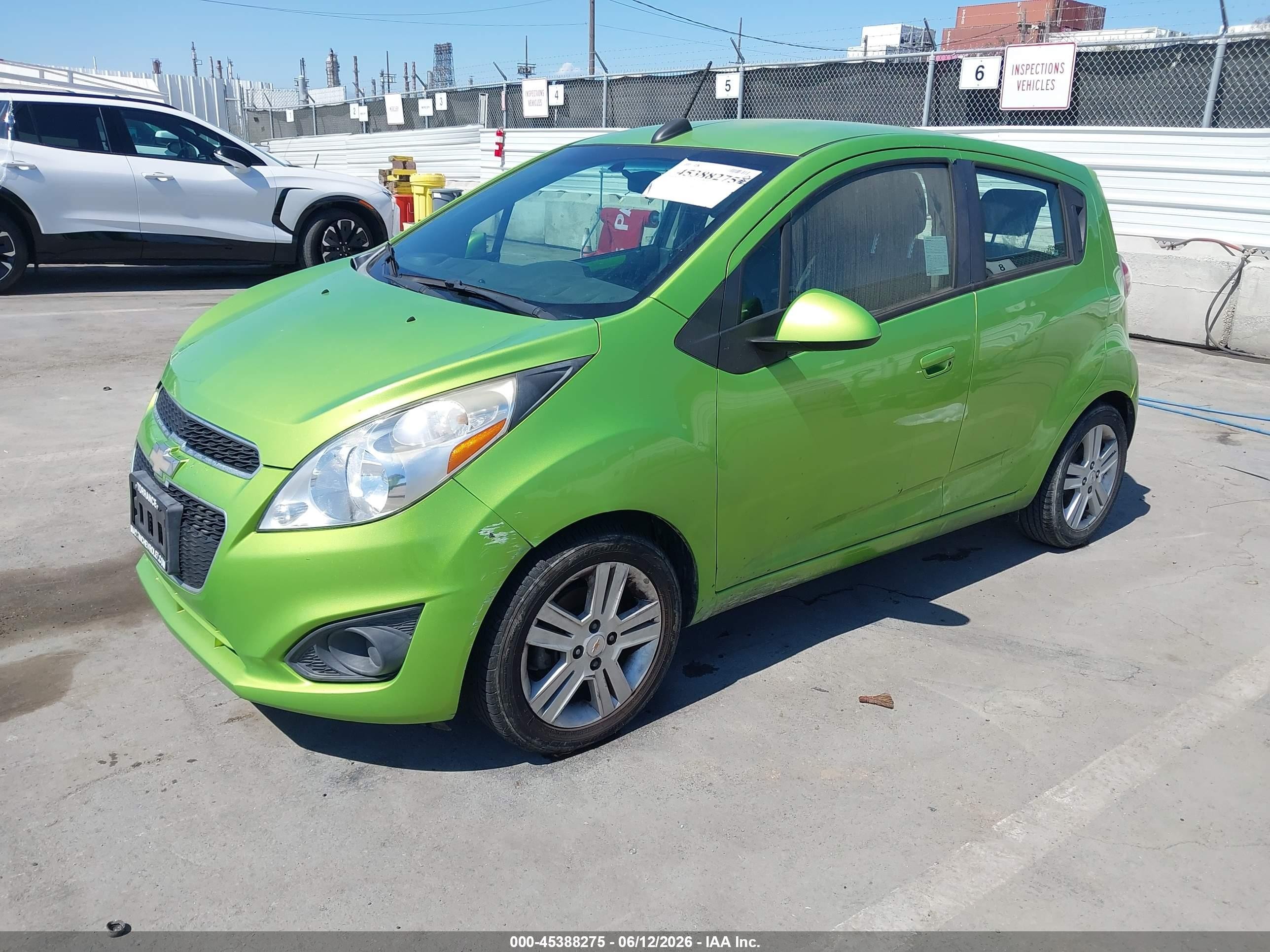 2015 Chevrolet Spark Ls Manual Green vin: KL8CA6S90FC757540