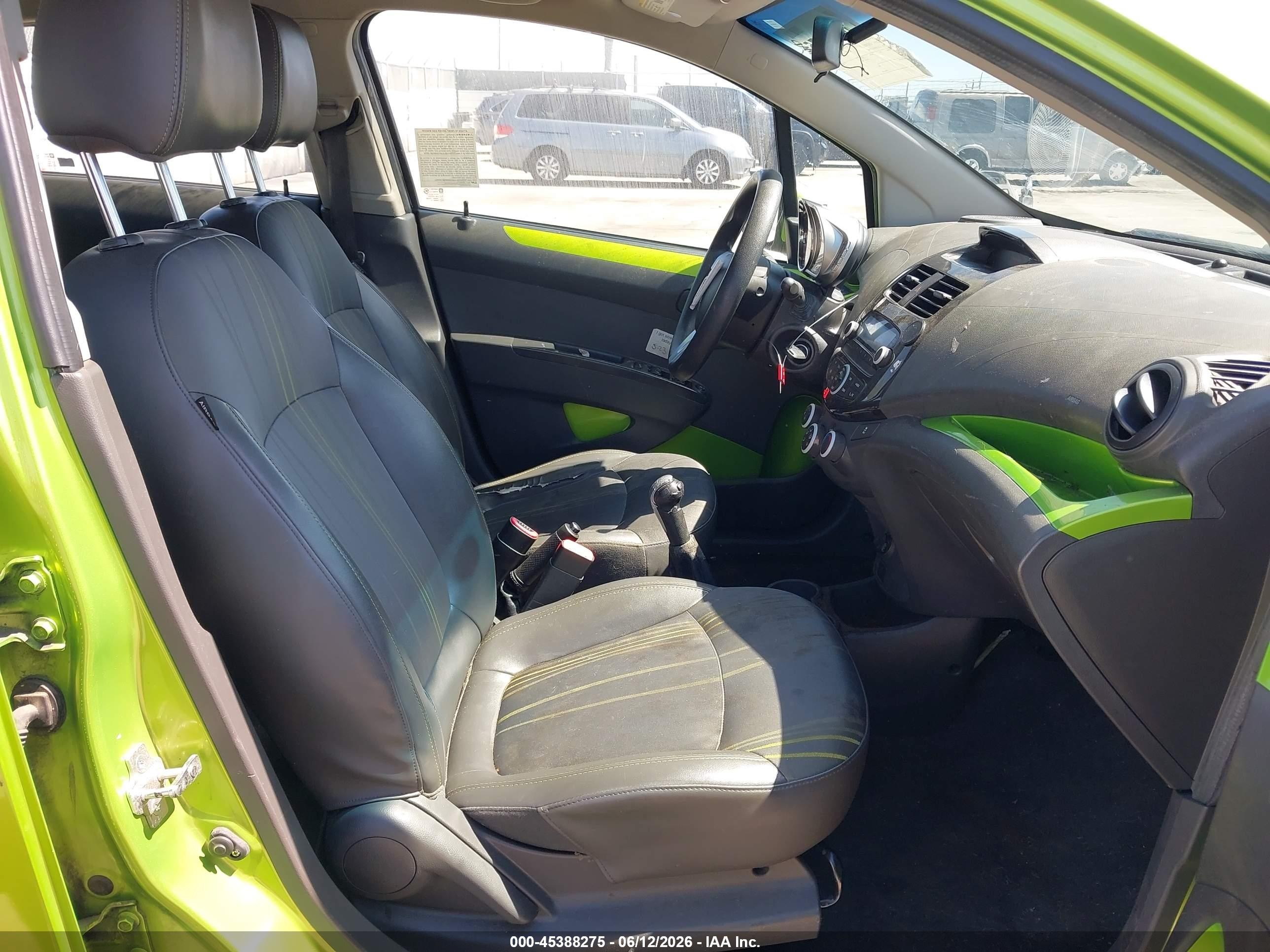 2015 Chevrolet Spark Ls Manual Green vin: KL8CA6S90FC757540