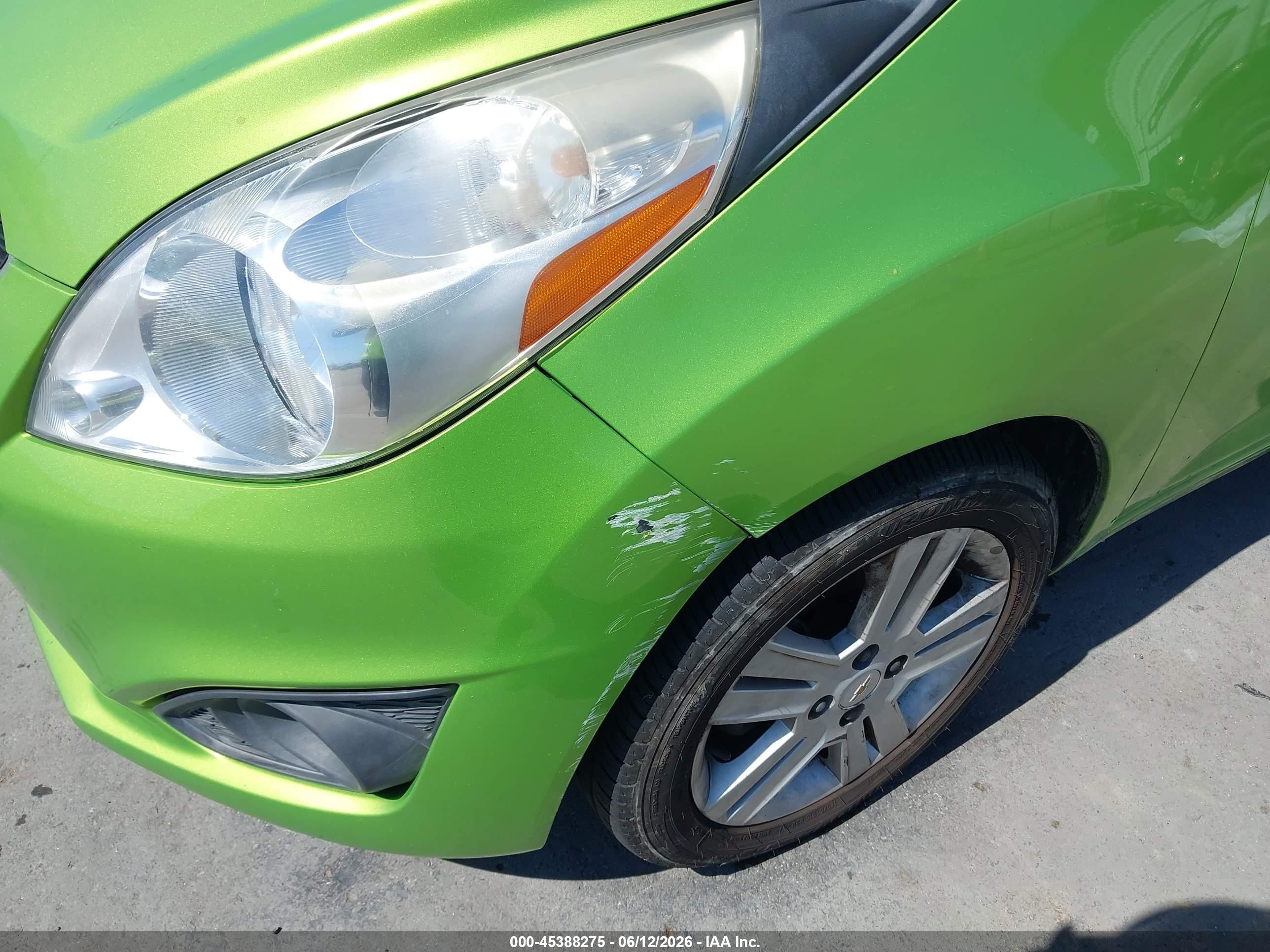 2015 Chevrolet Spark Ls Manual Green vin: KL8CA6S90FC757540
