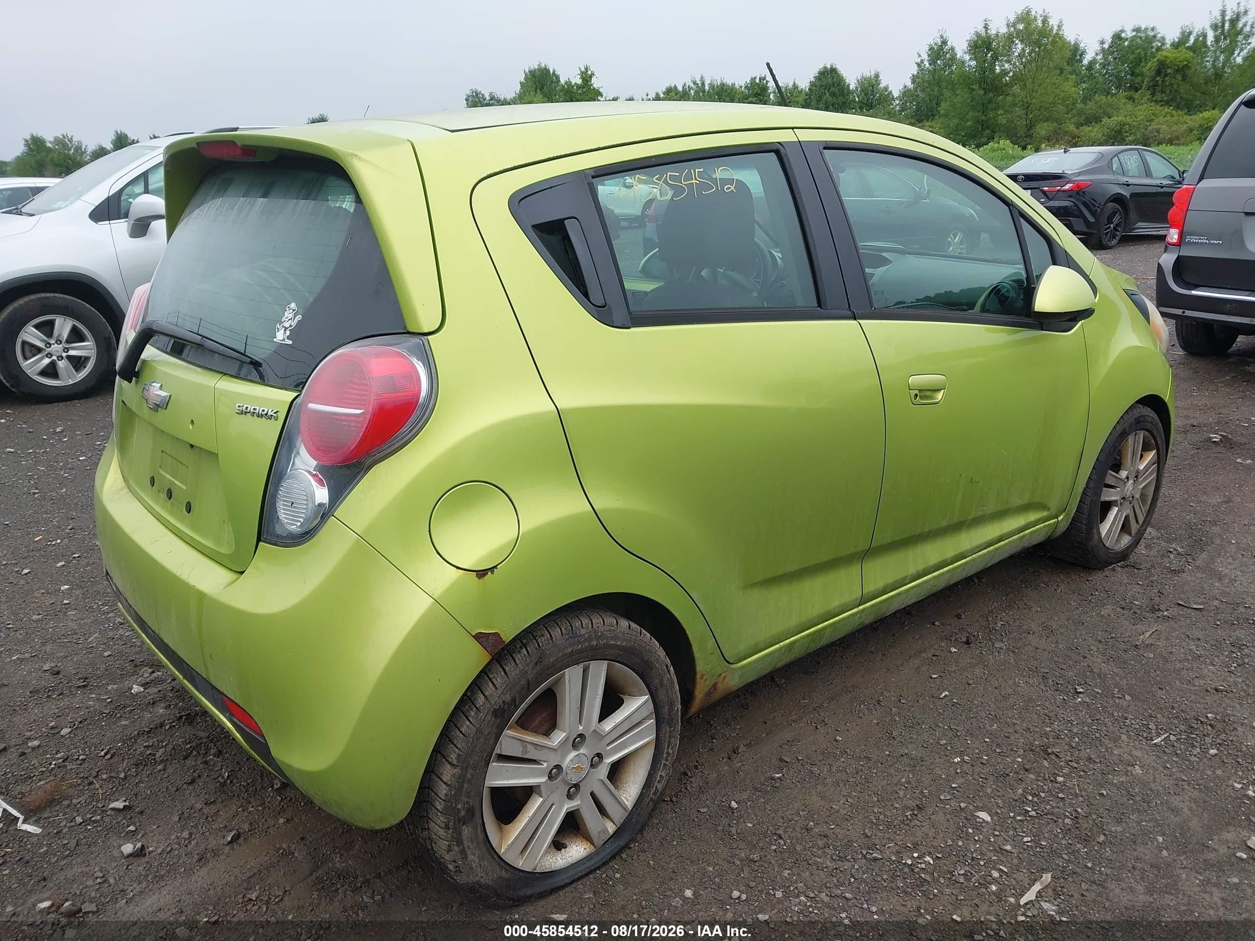 2013 Chevrolet Spark Ls Manual Green vin: KL8CA6S91DC626016