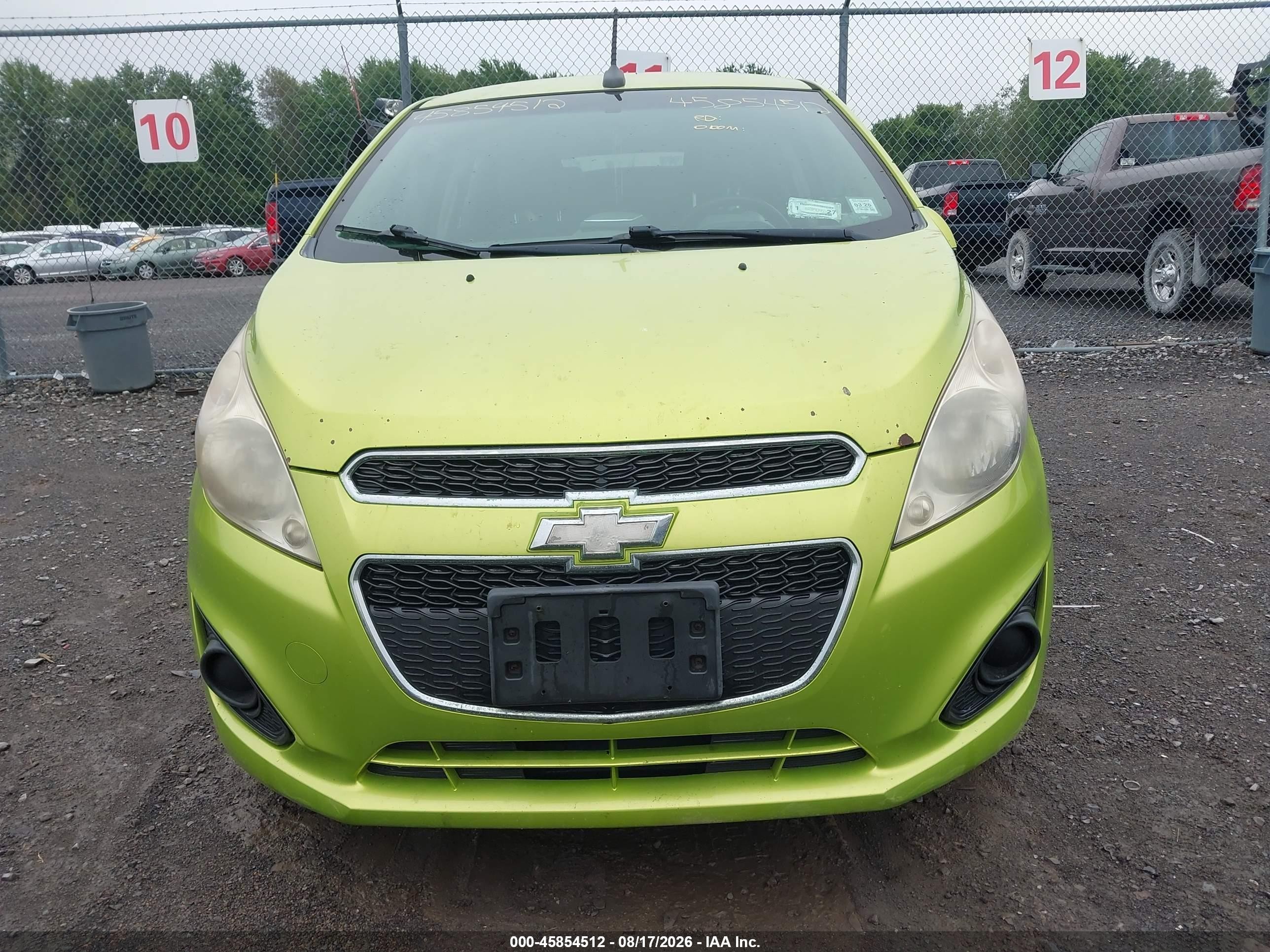 2013 Chevrolet Spark Ls Manual Green vin: KL8CA6S91DC626016