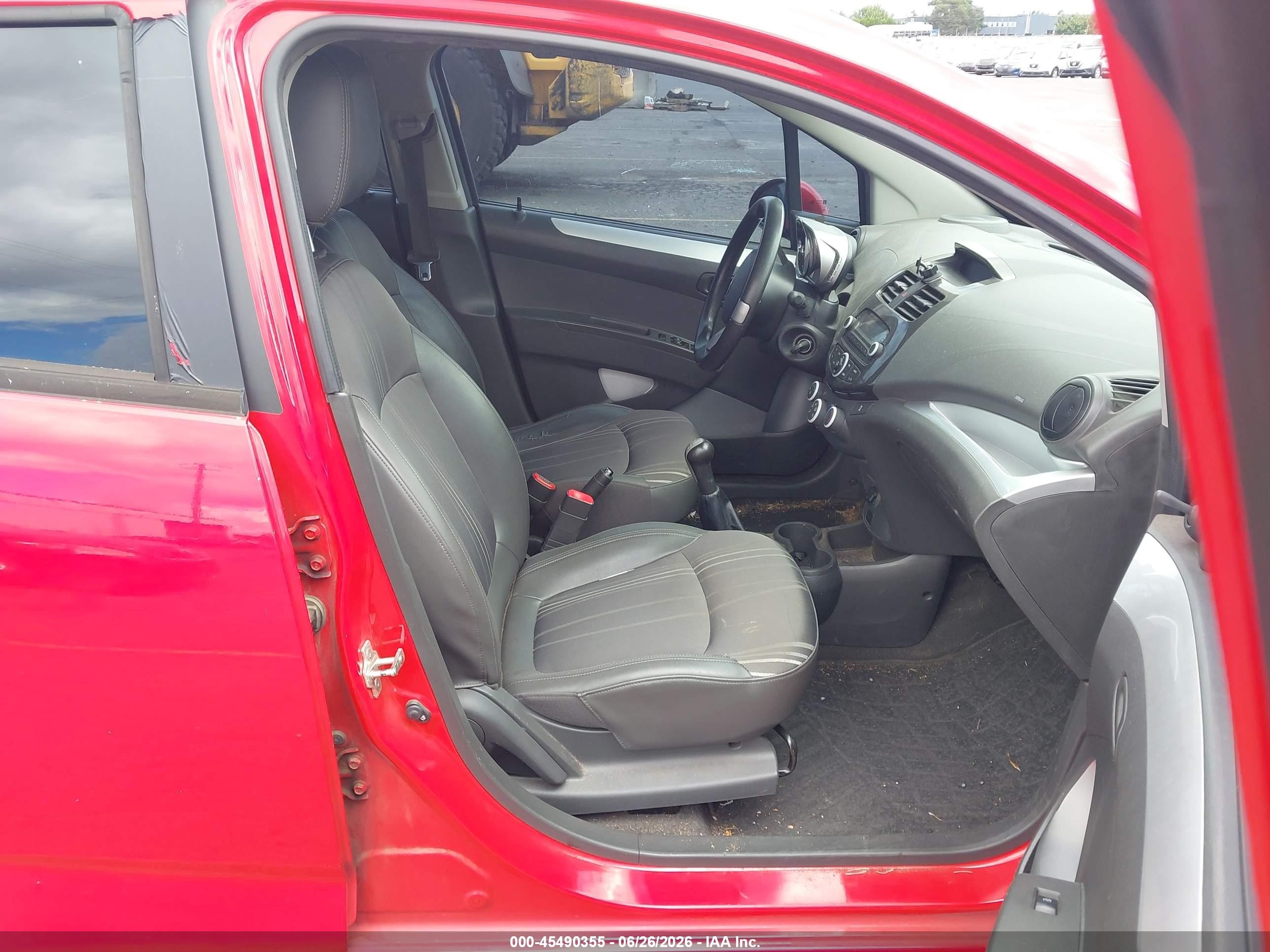 2014 Chevrolet Spark Ls Manual Red vin: KL8CA6S91EC488995