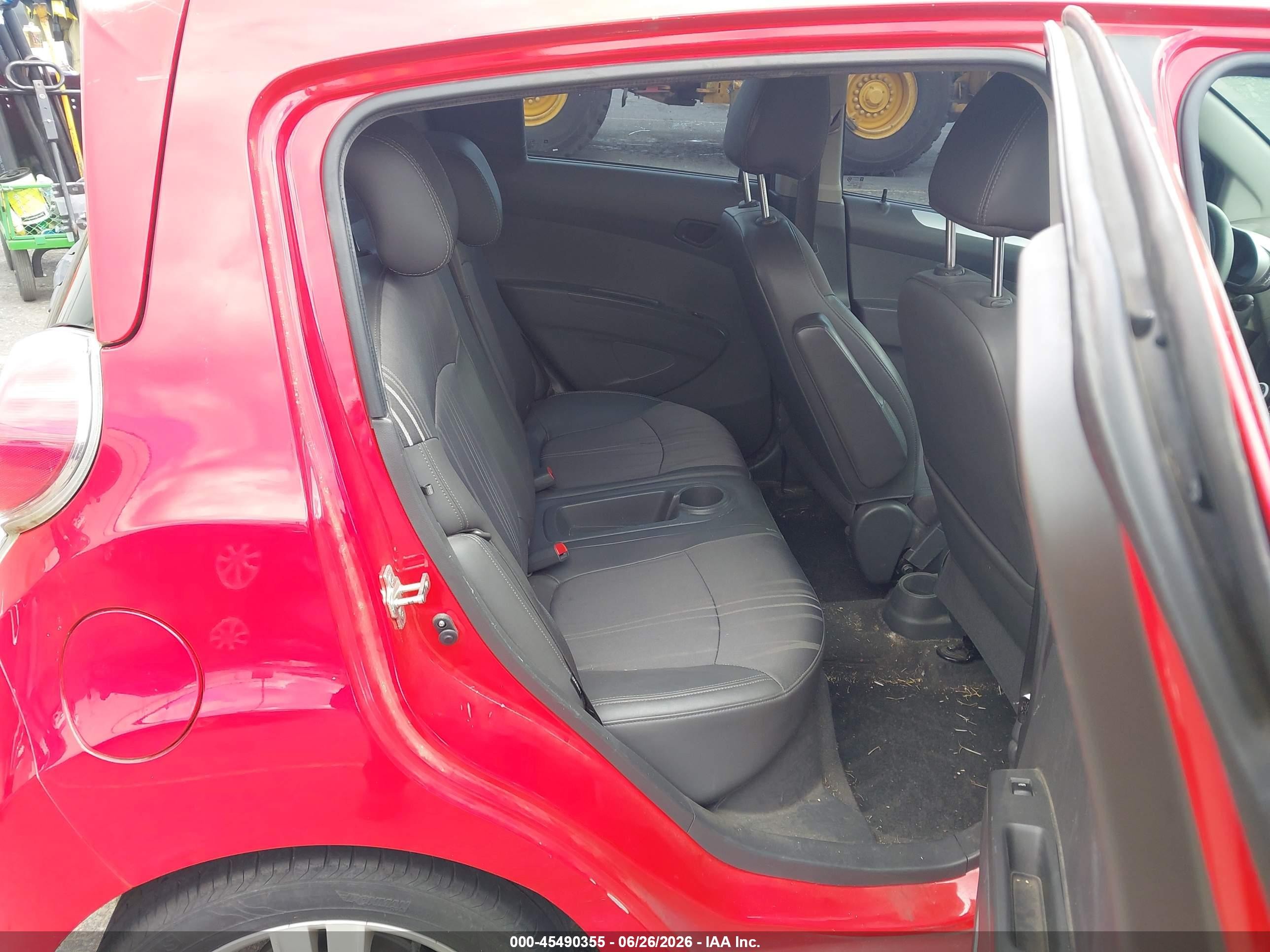 2014 Chevrolet Spark Ls Manual Red vin: KL8CA6S91EC488995