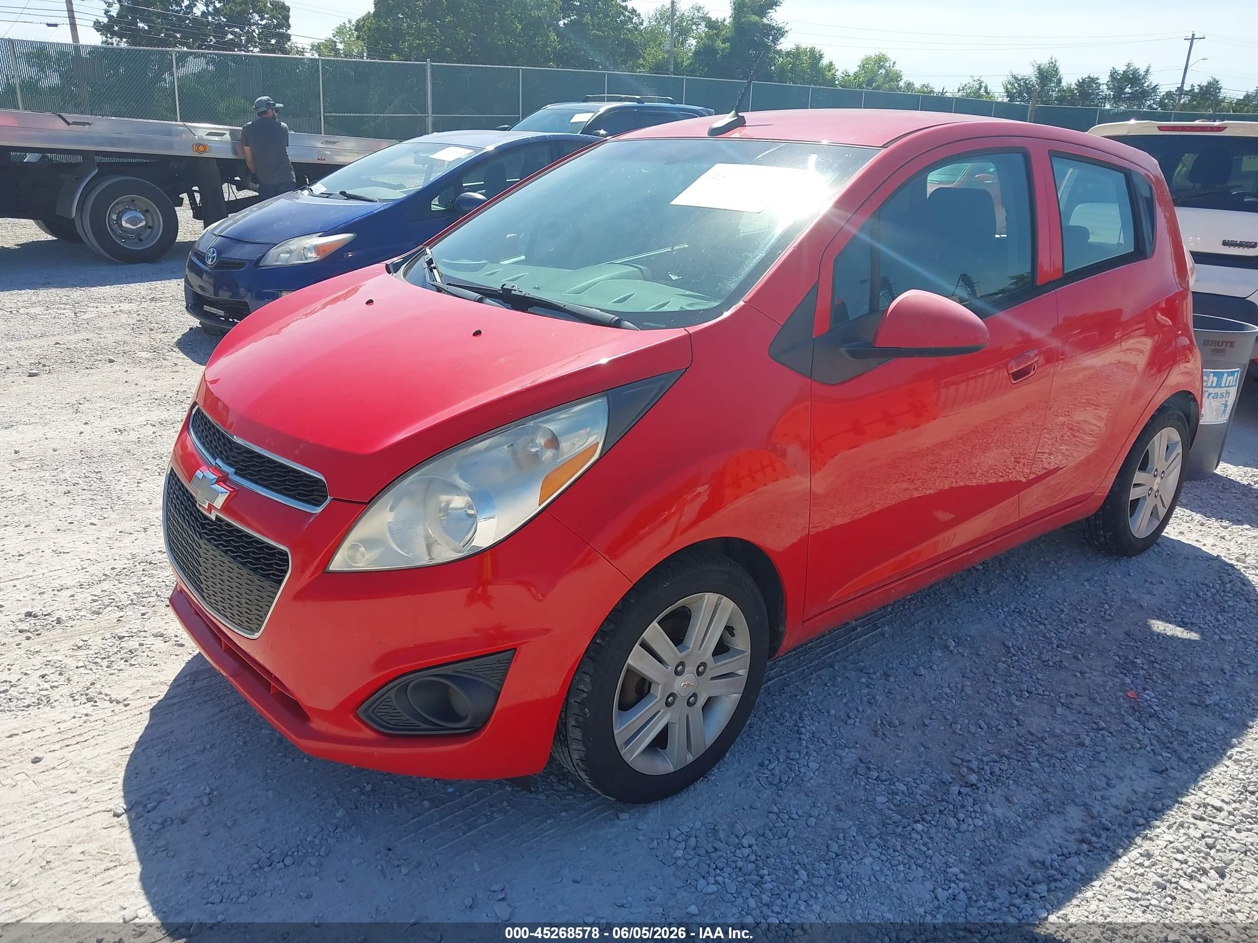 2014 Chevrolet Spark Ls Manual Red vin: KL8CA6S91EC555157