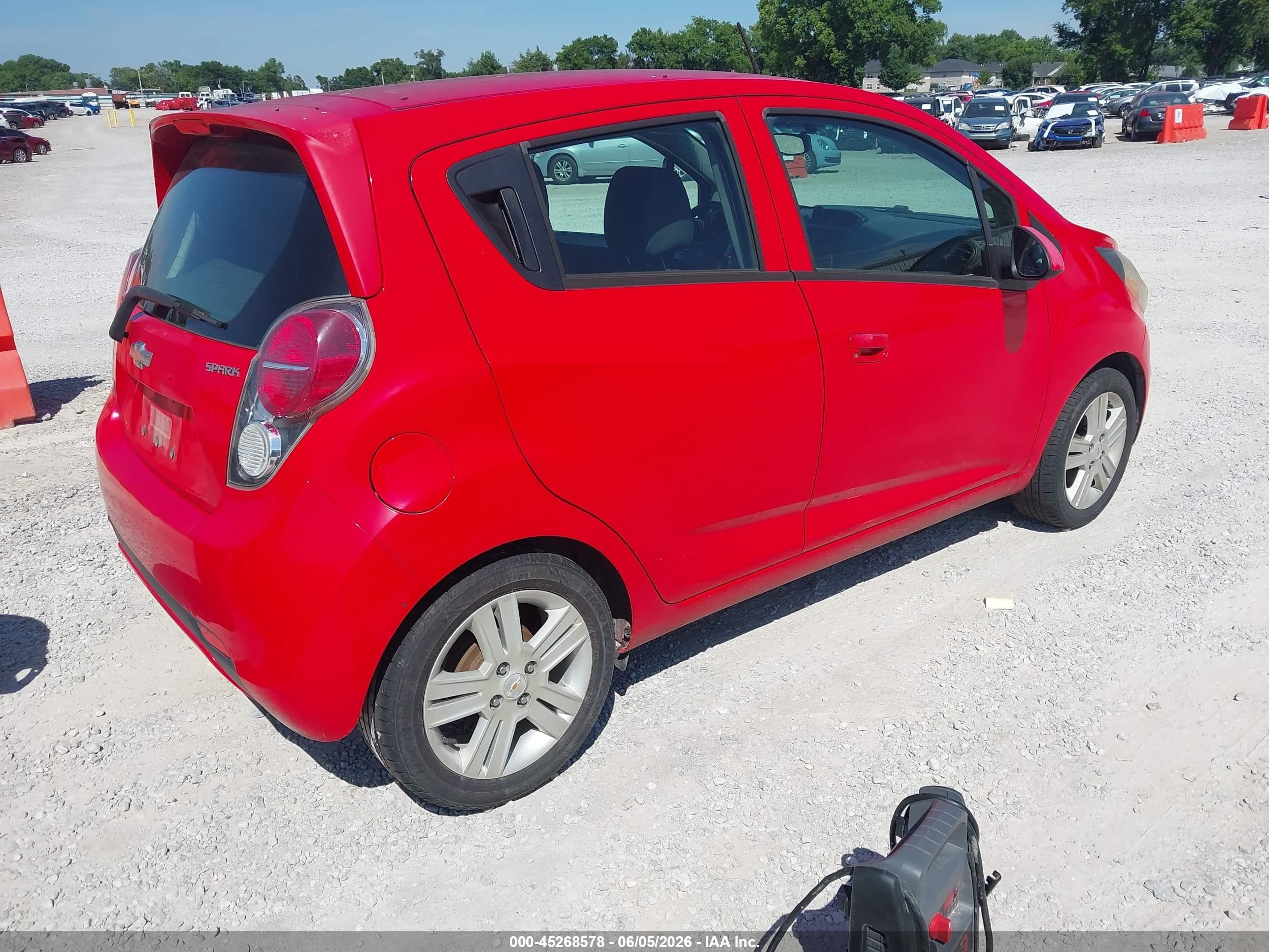 2014 Chevrolet Spark Ls Manual Red vin: KL8CA6S91EC555157