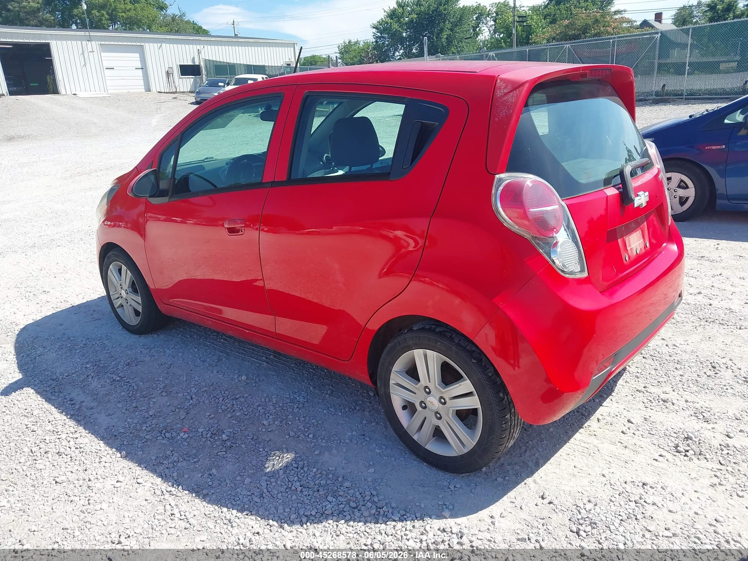 2014 Chevrolet Spark Ls Manual Red vin: KL8CA6S91EC555157