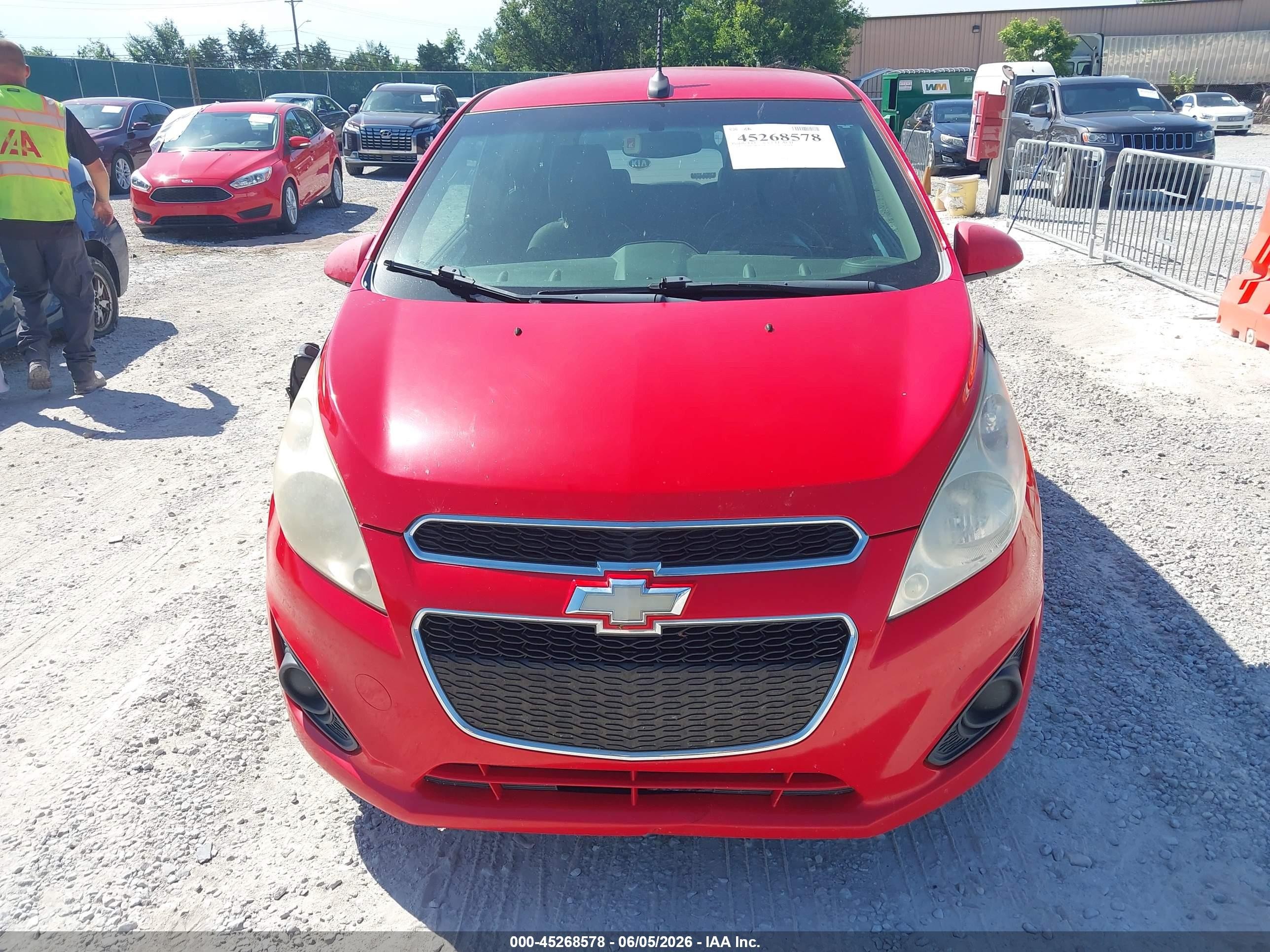 2014 Chevrolet Spark Ls Manual Red vin: KL8CA6S91EC555157