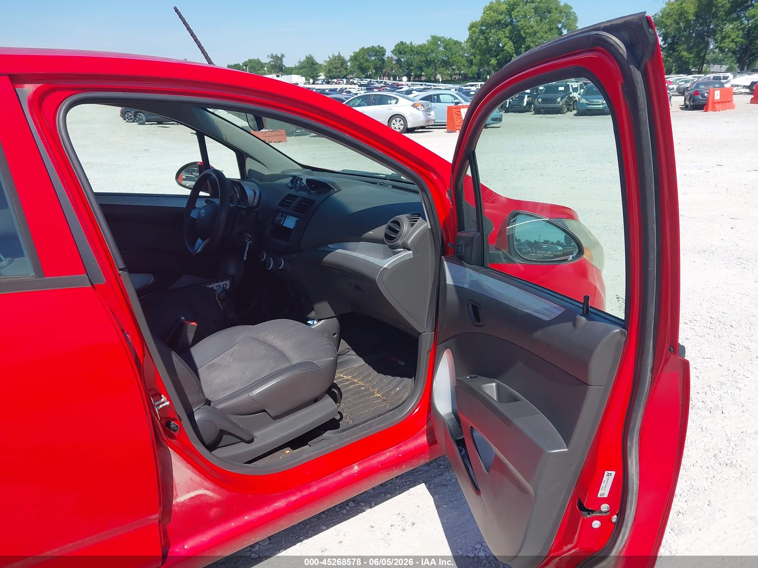 2014 Chevrolet Spark Ls Manual Red vin: KL8CA6S91EC555157