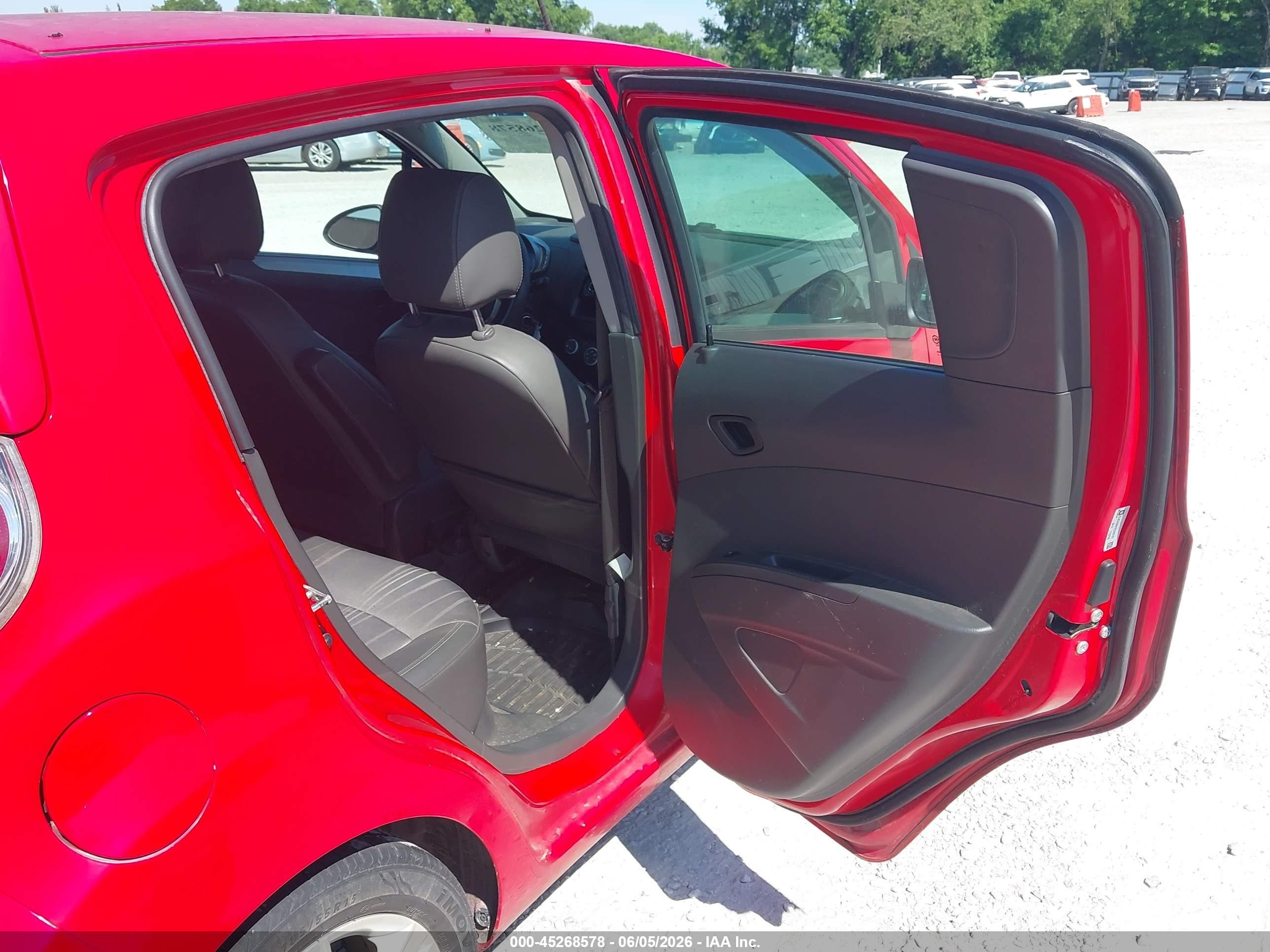 2014 Chevrolet Spark Ls Manual Red vin: KL8CA6S91EC555157