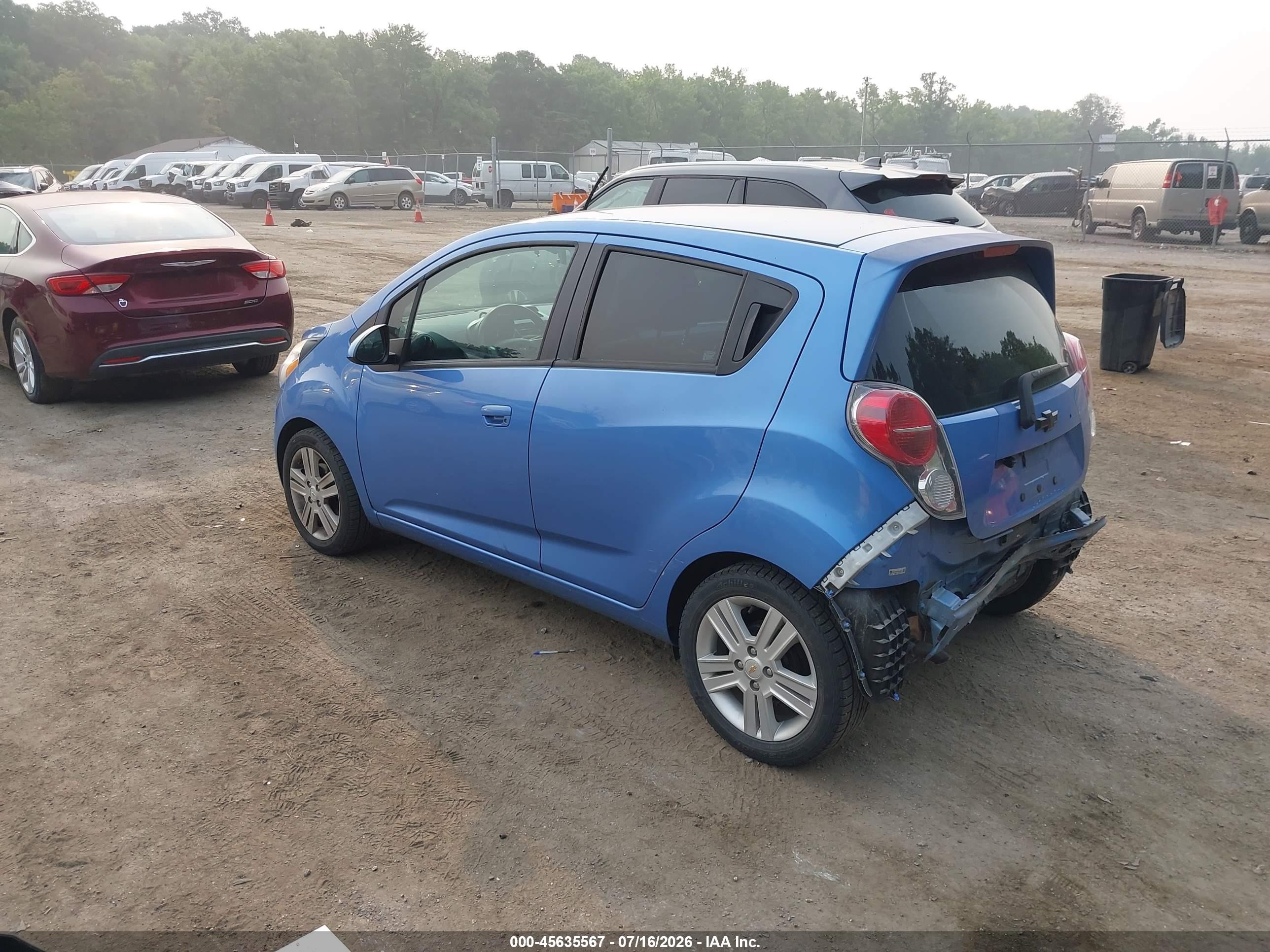 2015 Chevrolet Spark Ls Manual Blue vin: KL8CA6S91FC739869