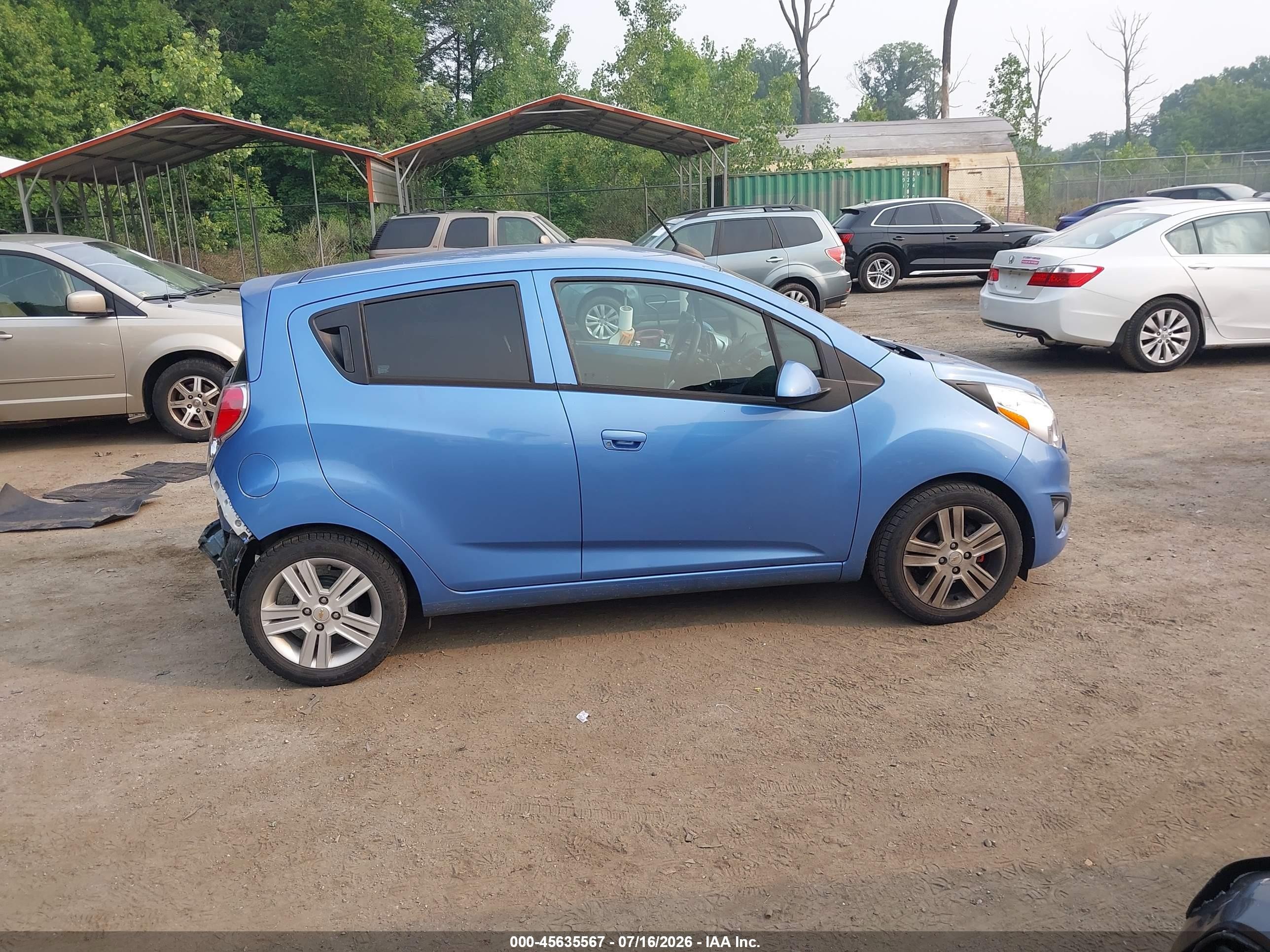 2015 Chevrolet Spark Ls Manual Blue vin: KL8CA6S91FC739869