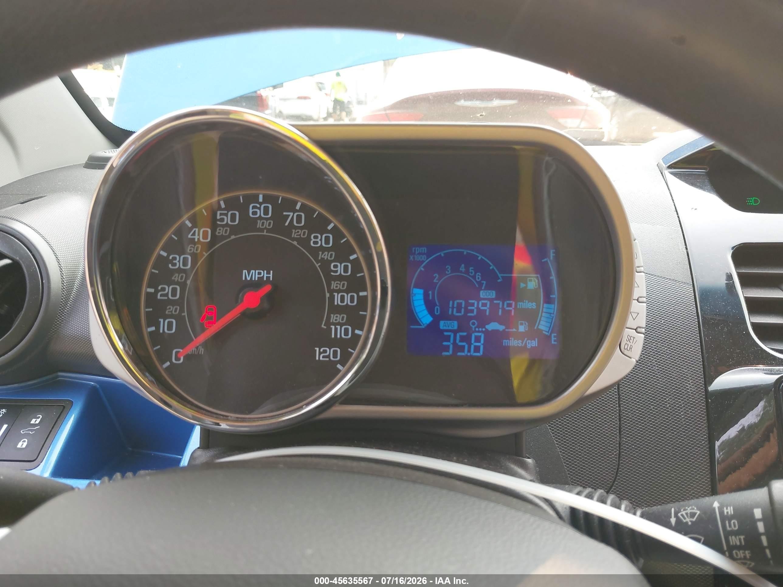 2015 Chevrolet Spark Ls Manual Blue vin: KL8CA6S91FC739869