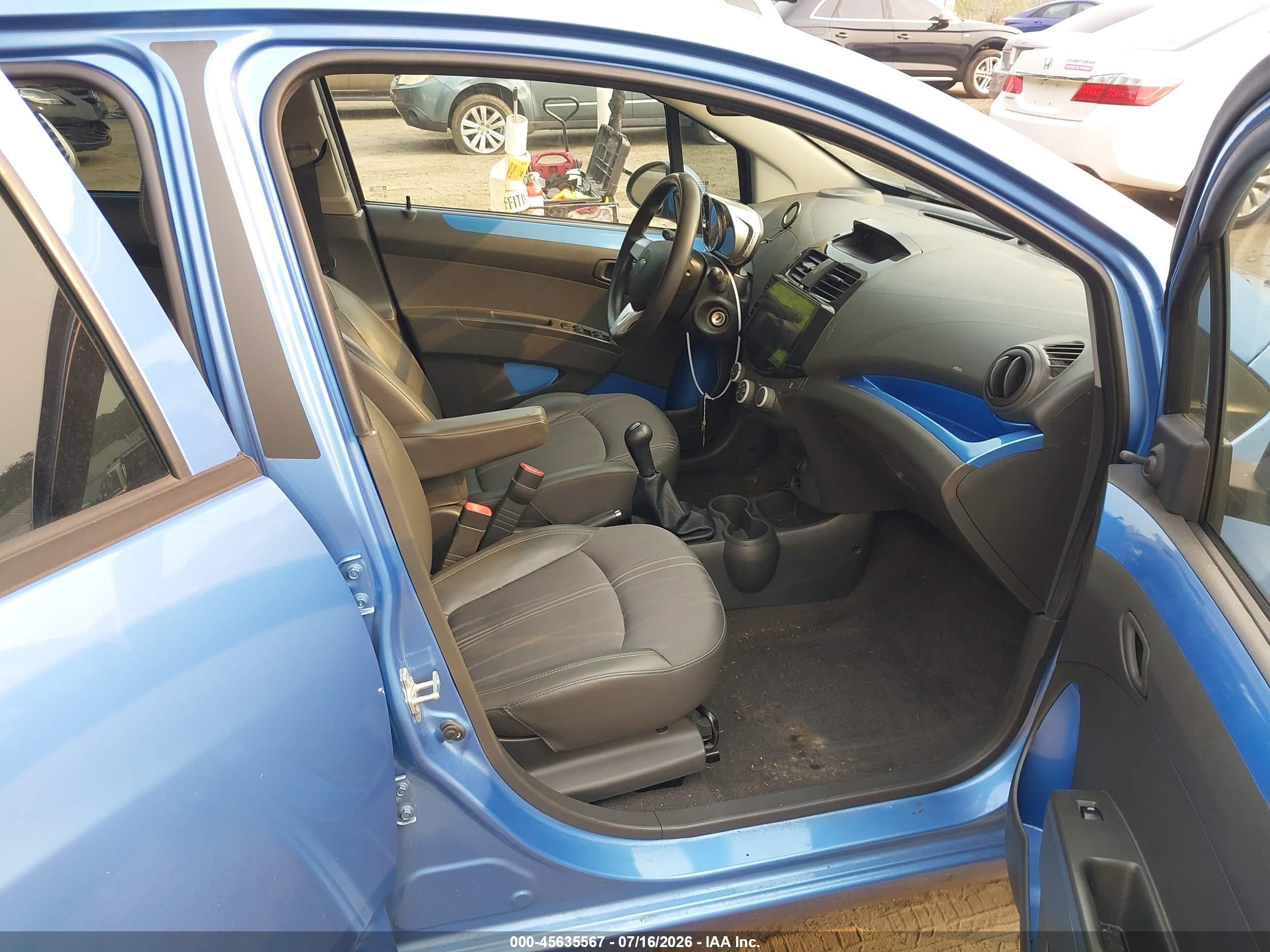 2015 Chevrolet Spark Ls Manual Blue vin: KL8CA6S91FC739869