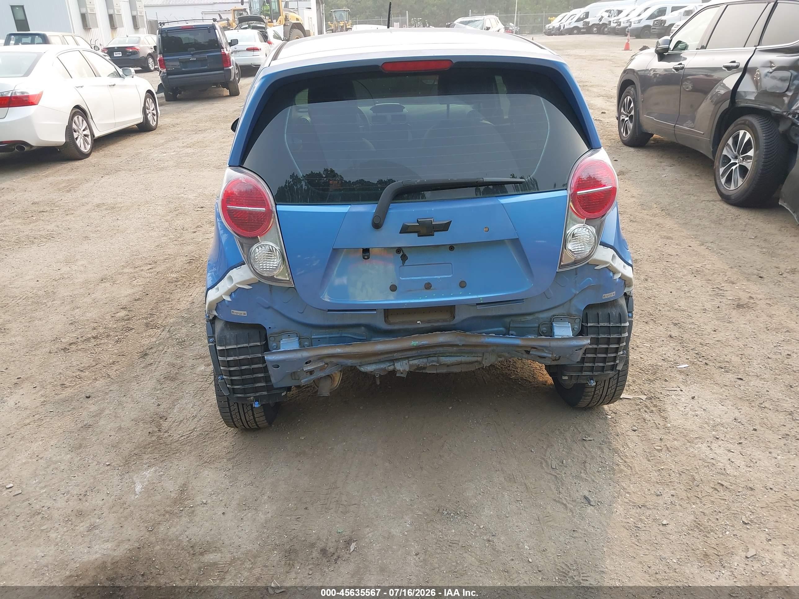 2015 Chevrolet Spark Ls Manual Blue vin: KL8CA6S91FC739869
