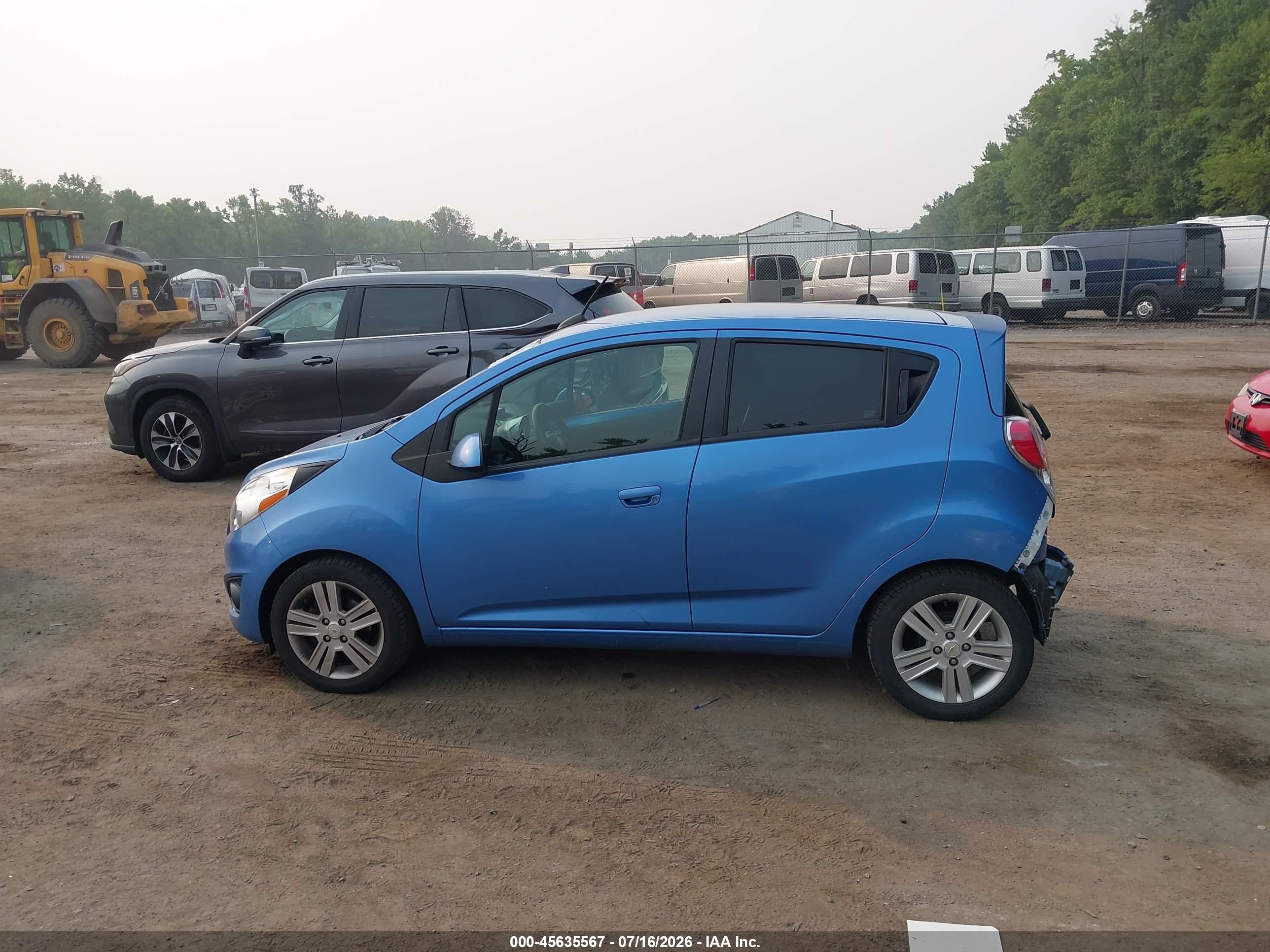 2015 Chevrolet Spark Ls Manual Blue vin: KL8CA6S91FC739869