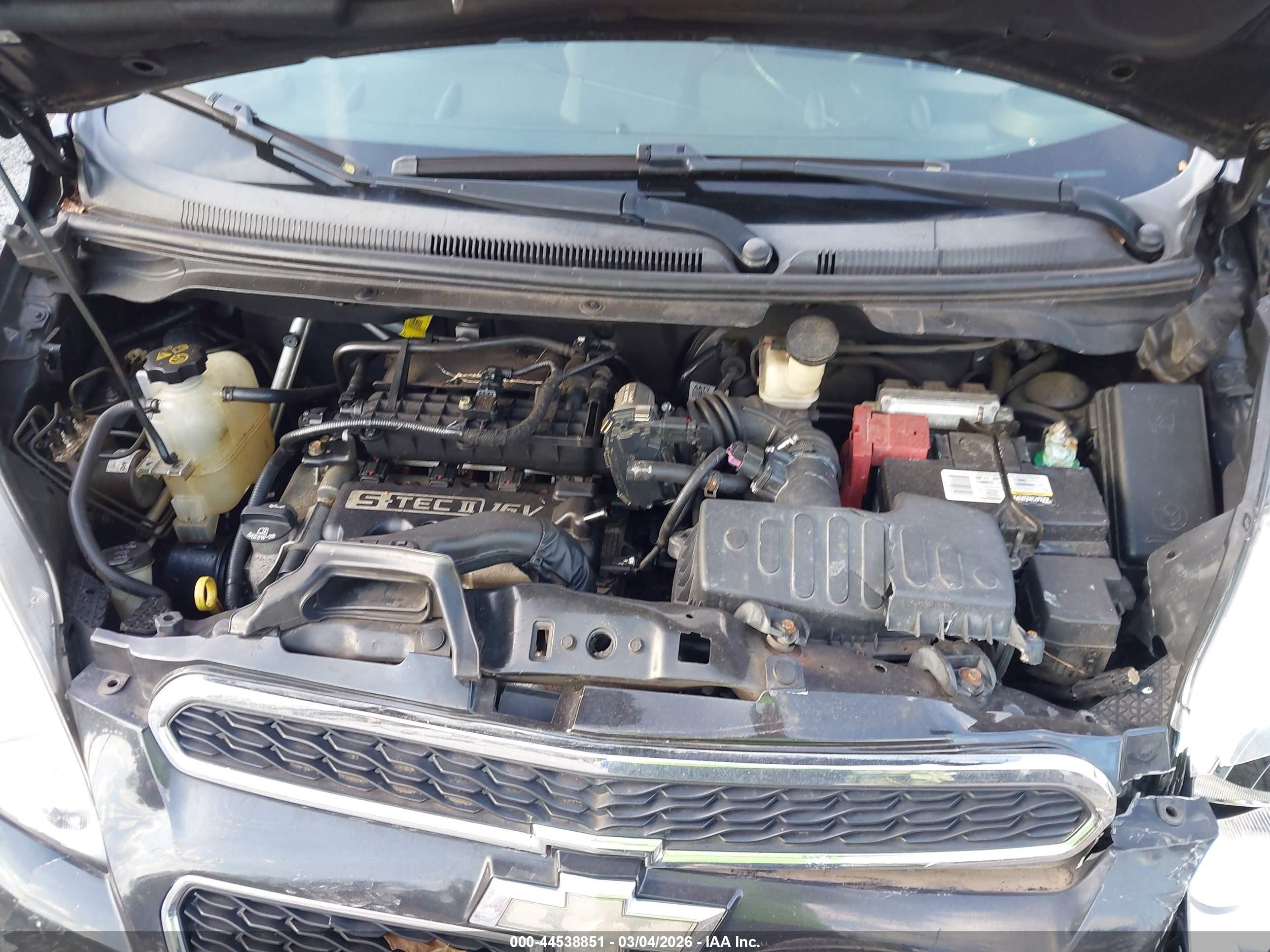 2015 Chevrolet Spark Ls Manual Черный vin: KL8CA6S92FC709778