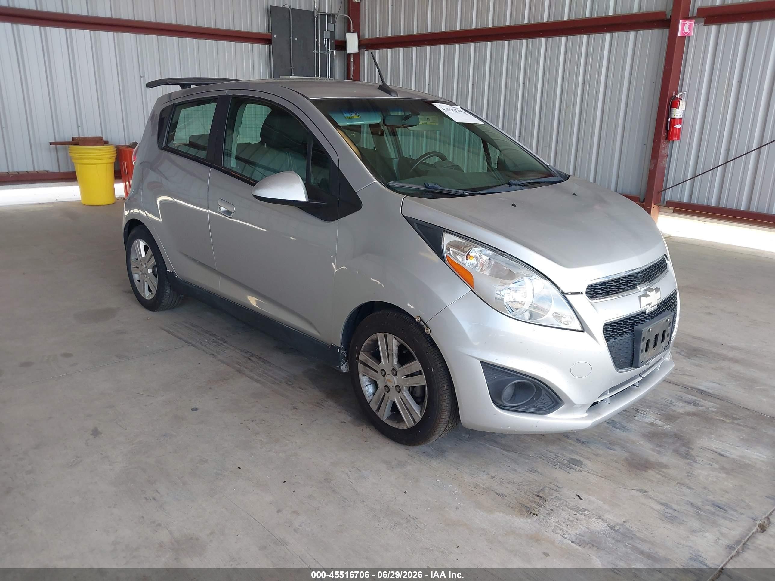 2013 Chevrolet Spark Ls Manual Silver vin: KL8CA6S93DC500174