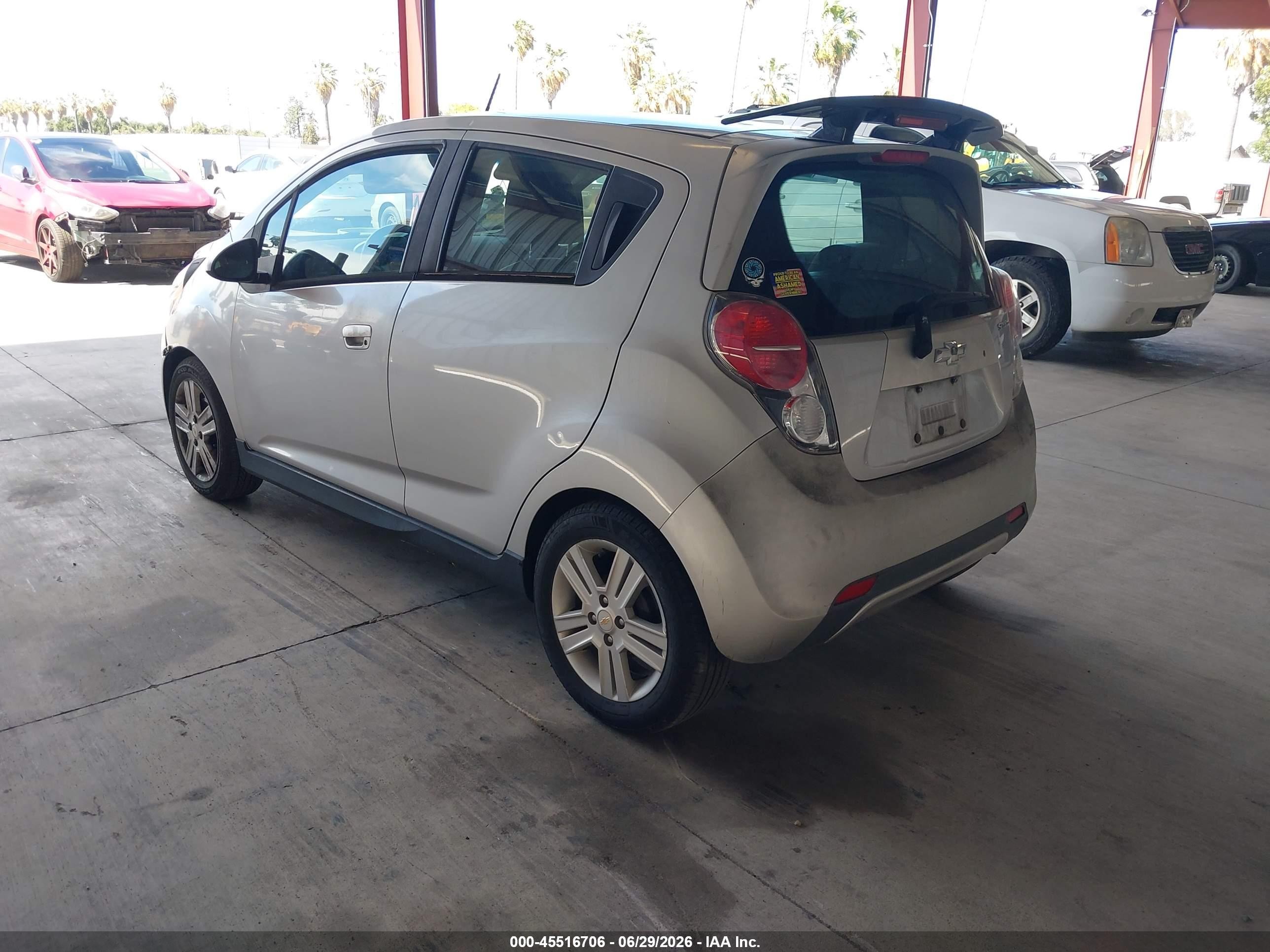 2013 Chevrolet Spark Ls Manual Silver vin: KL8CA6S93DC500174
