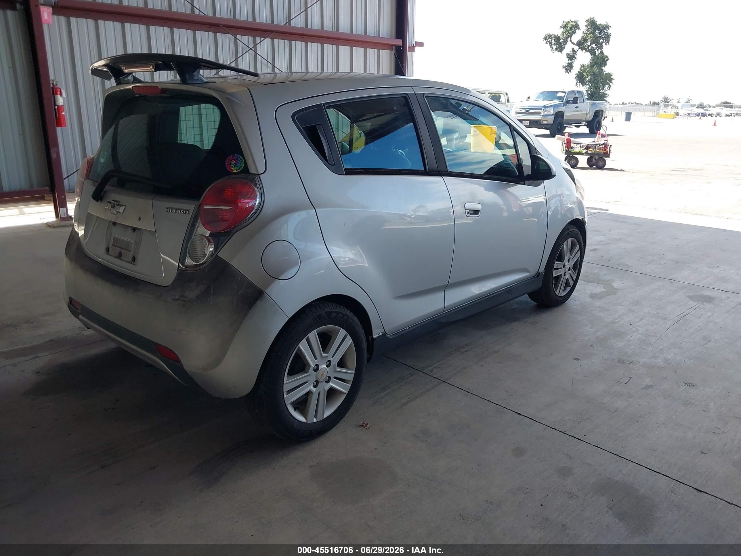 2013 Chevrolet Spark Ls Manual Silver vin: KL8CA6S93DC500174