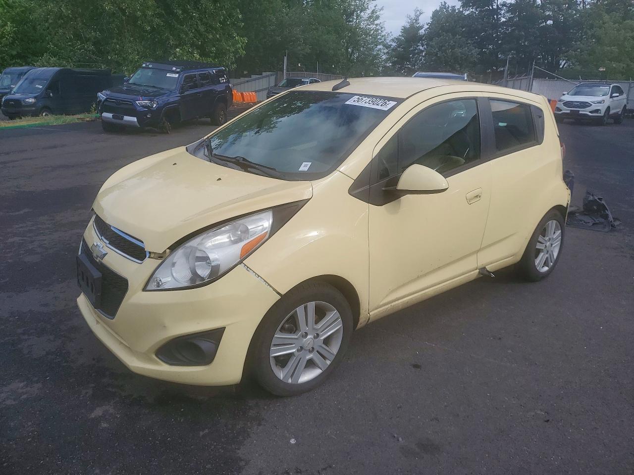 2013 Chevrolet Spark Ls Yellow vin: KL8CA6S93DC518867