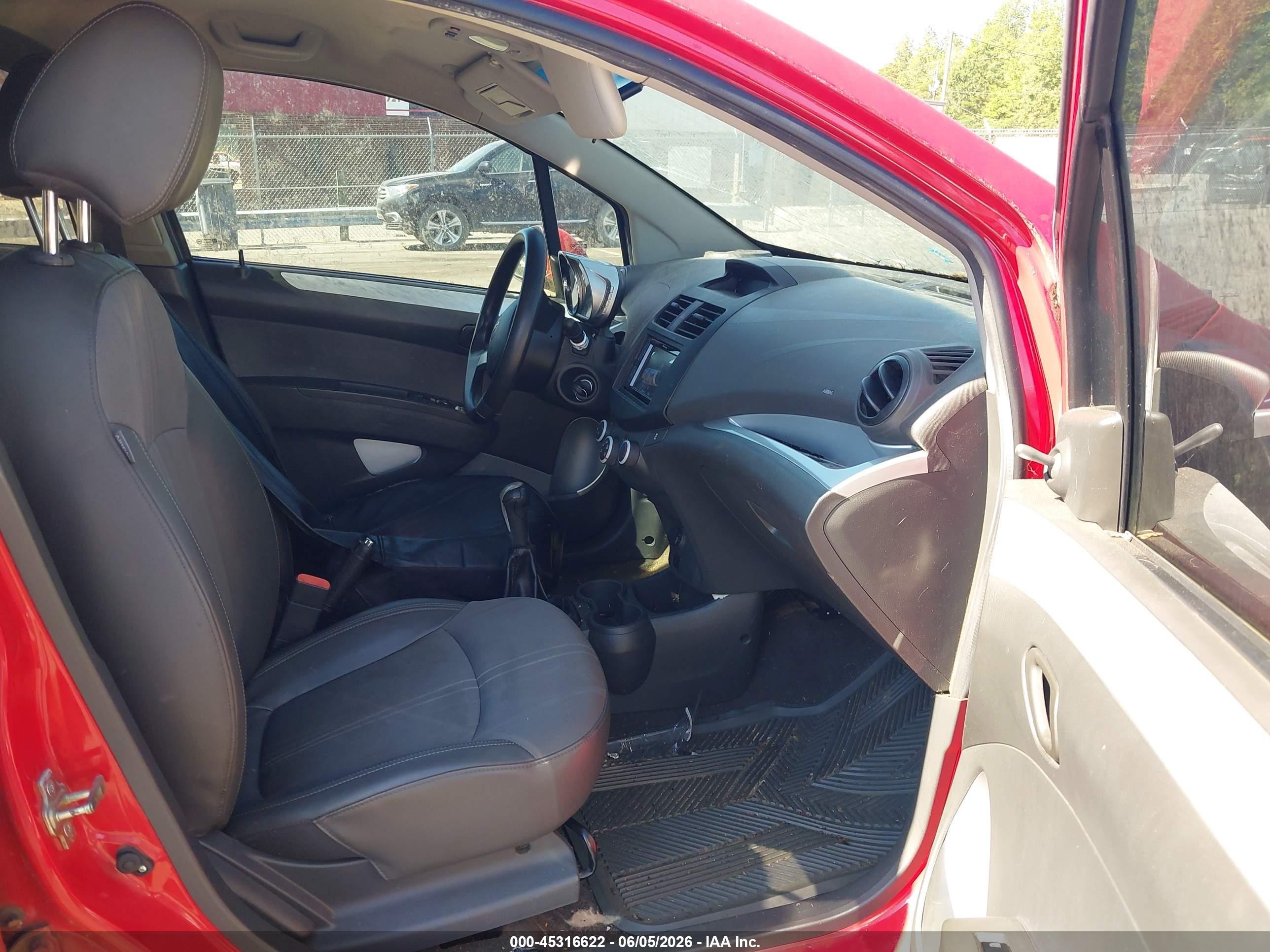 2013 Chevrolet Spark Ls Manual Red vin: KL8CA6S93DC566448