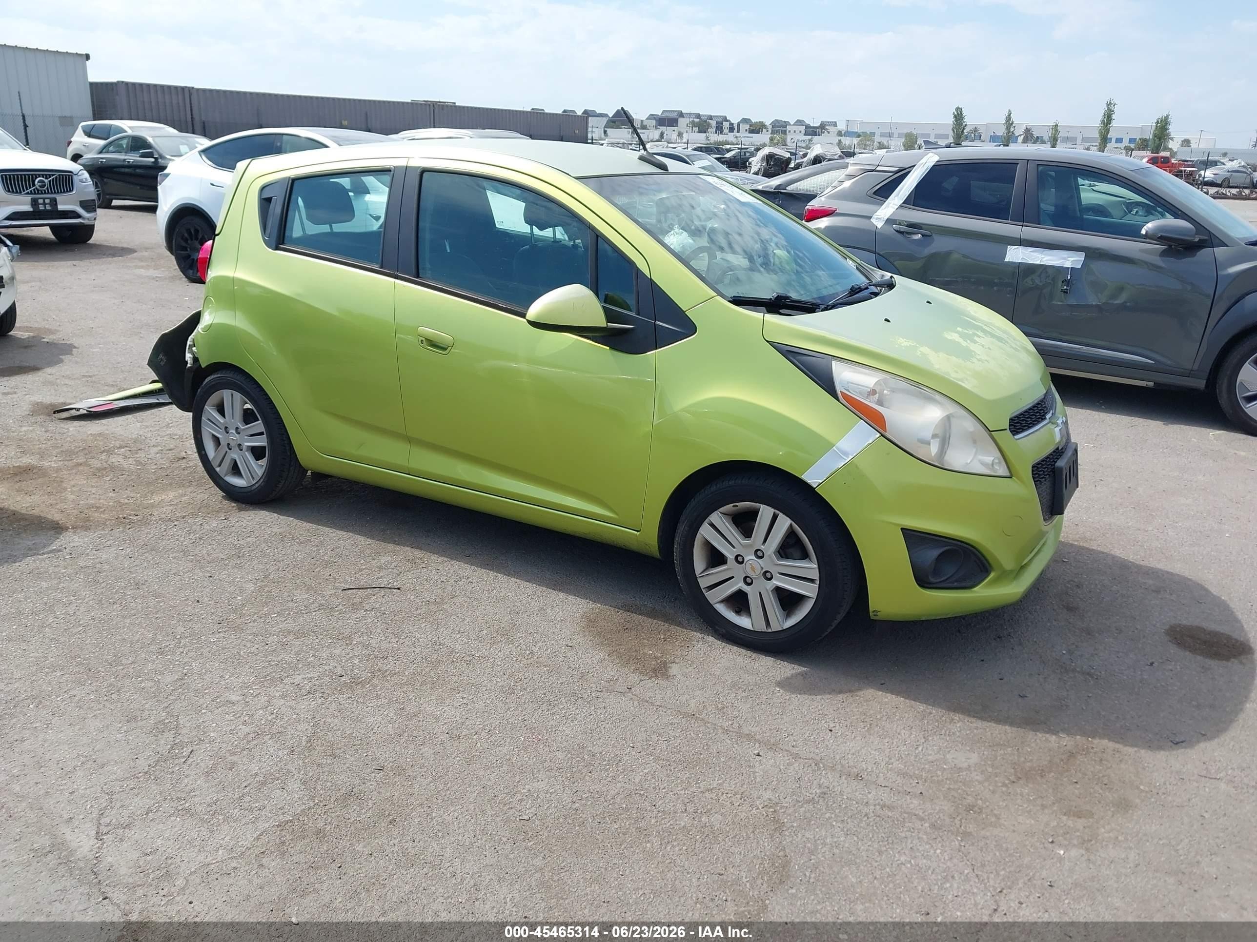 2013 Chevrolet Spark Ls Manual Green vin: KL8CA6S93DC568894