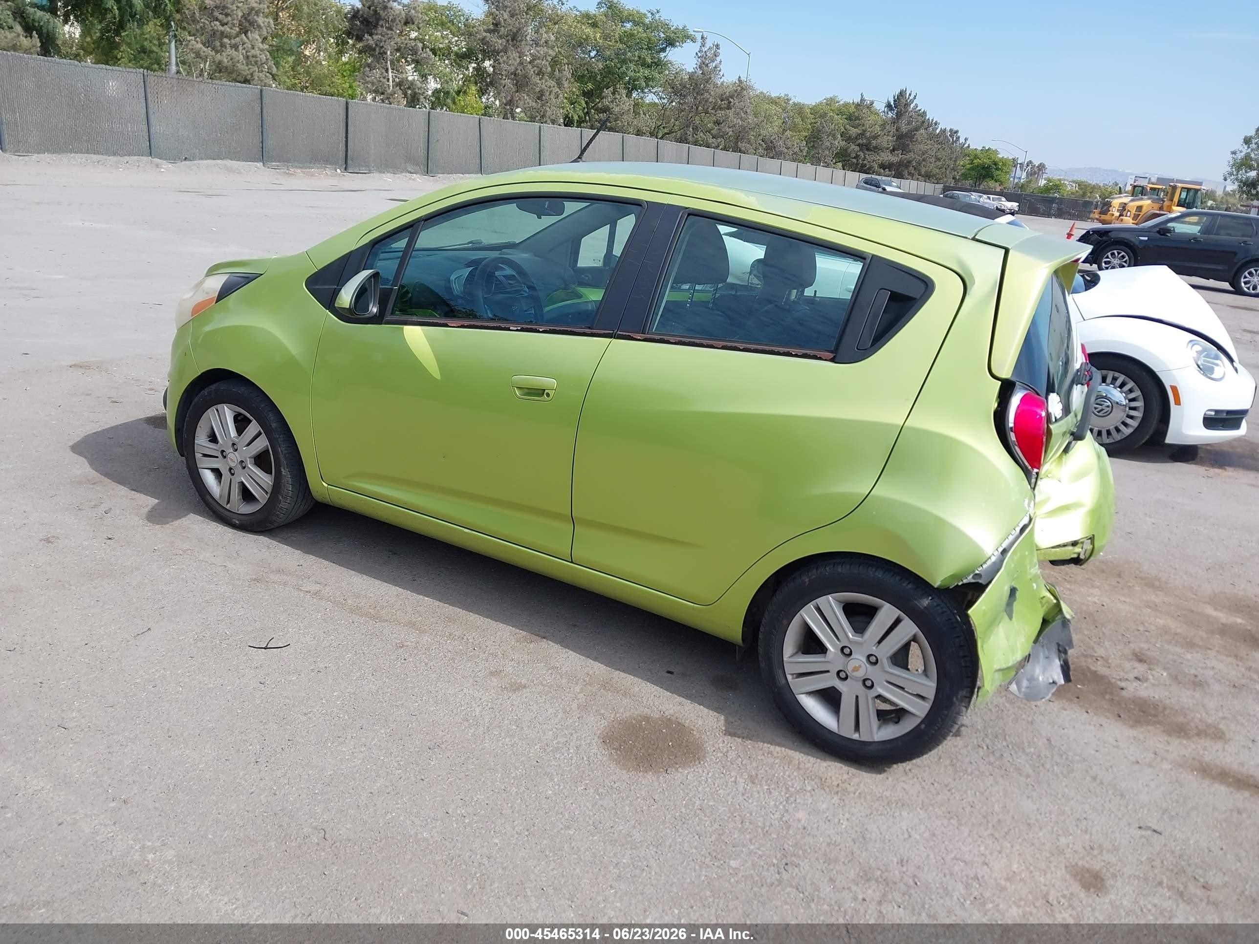 2013 Chevrolet Spark Ls Manual Green vin: KL8CA6S93DC568894