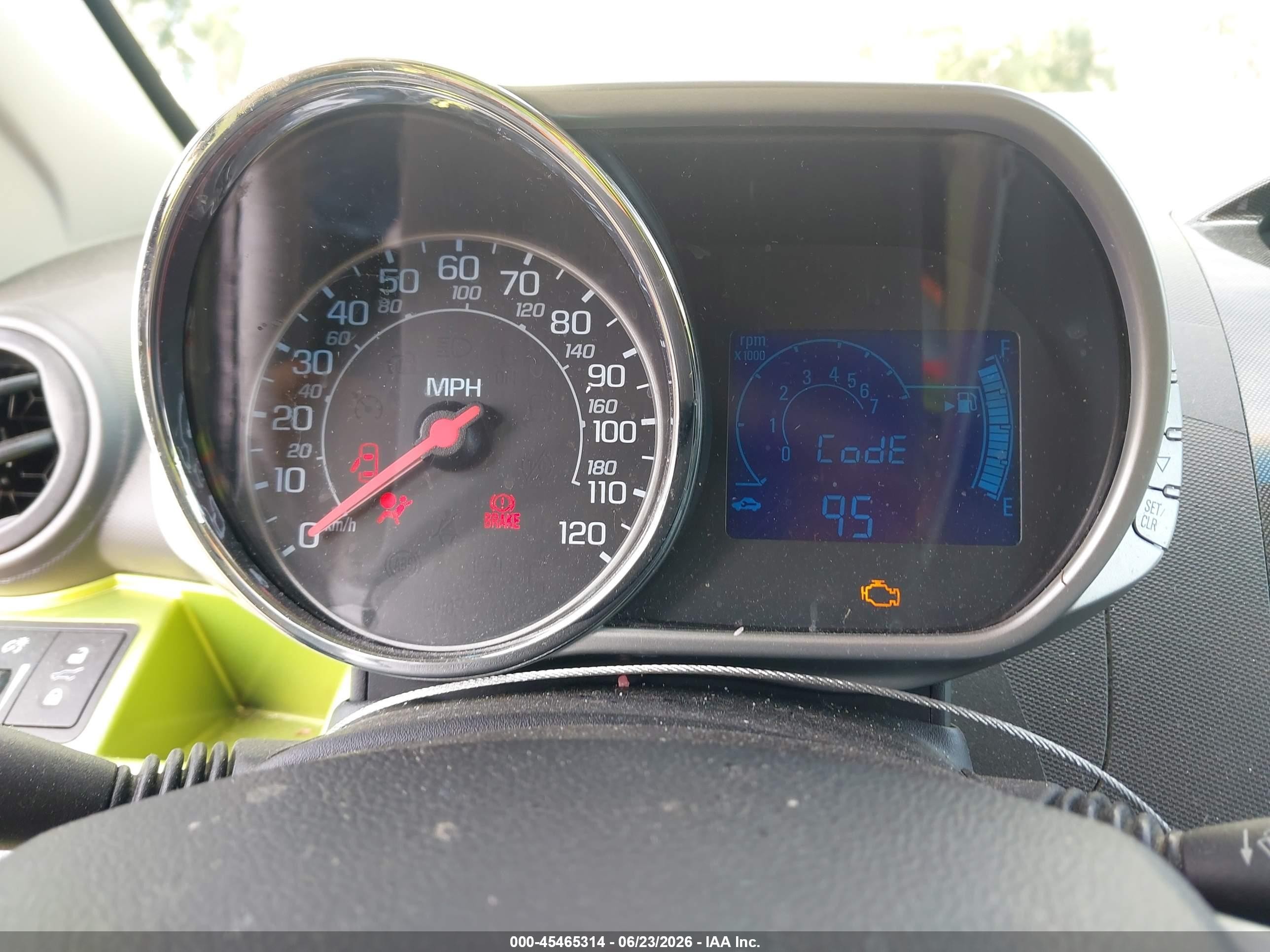 2013 Chevrolet Spark Ls Manual Green vin: KL8CA6S93DC568894