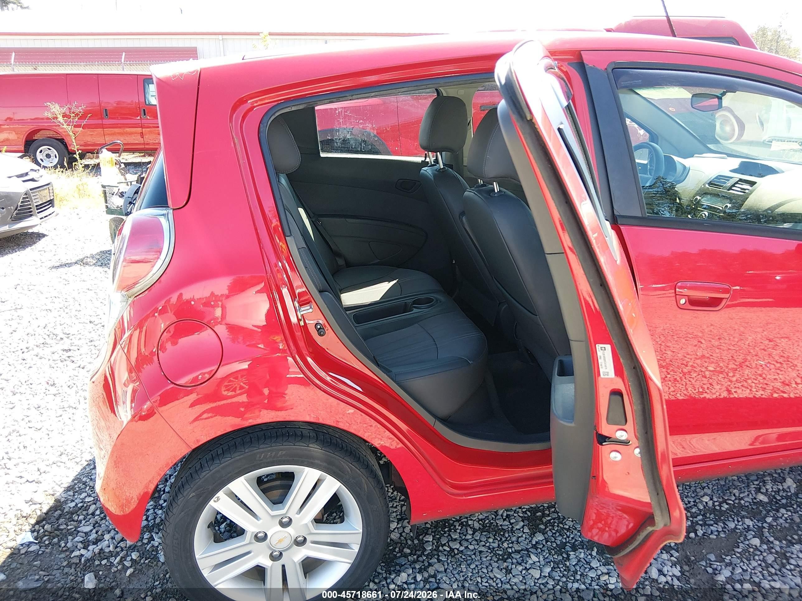 2014 Chevrolet Spark Ls Manual Red vin: KL8CA6S93EC474578