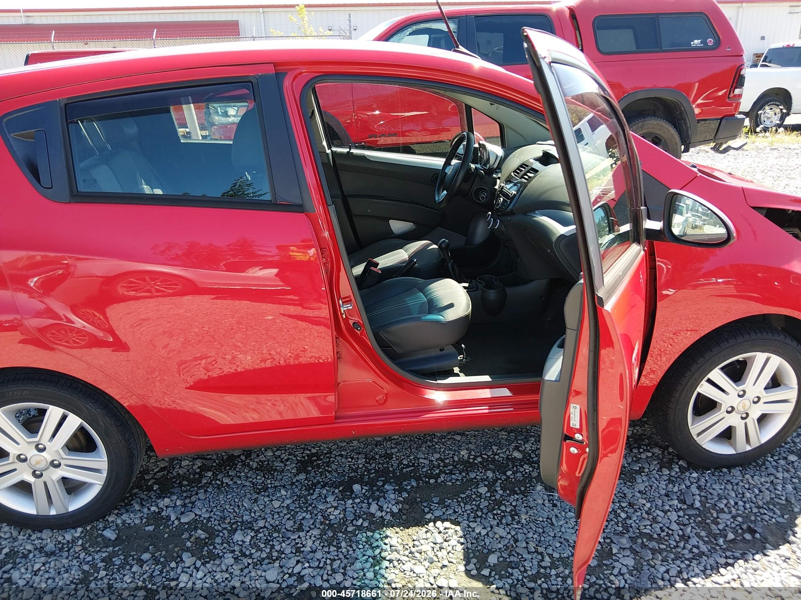 2014 Chevrolet Spark Ls Manual Red vin: KL8CA6S93EC474578