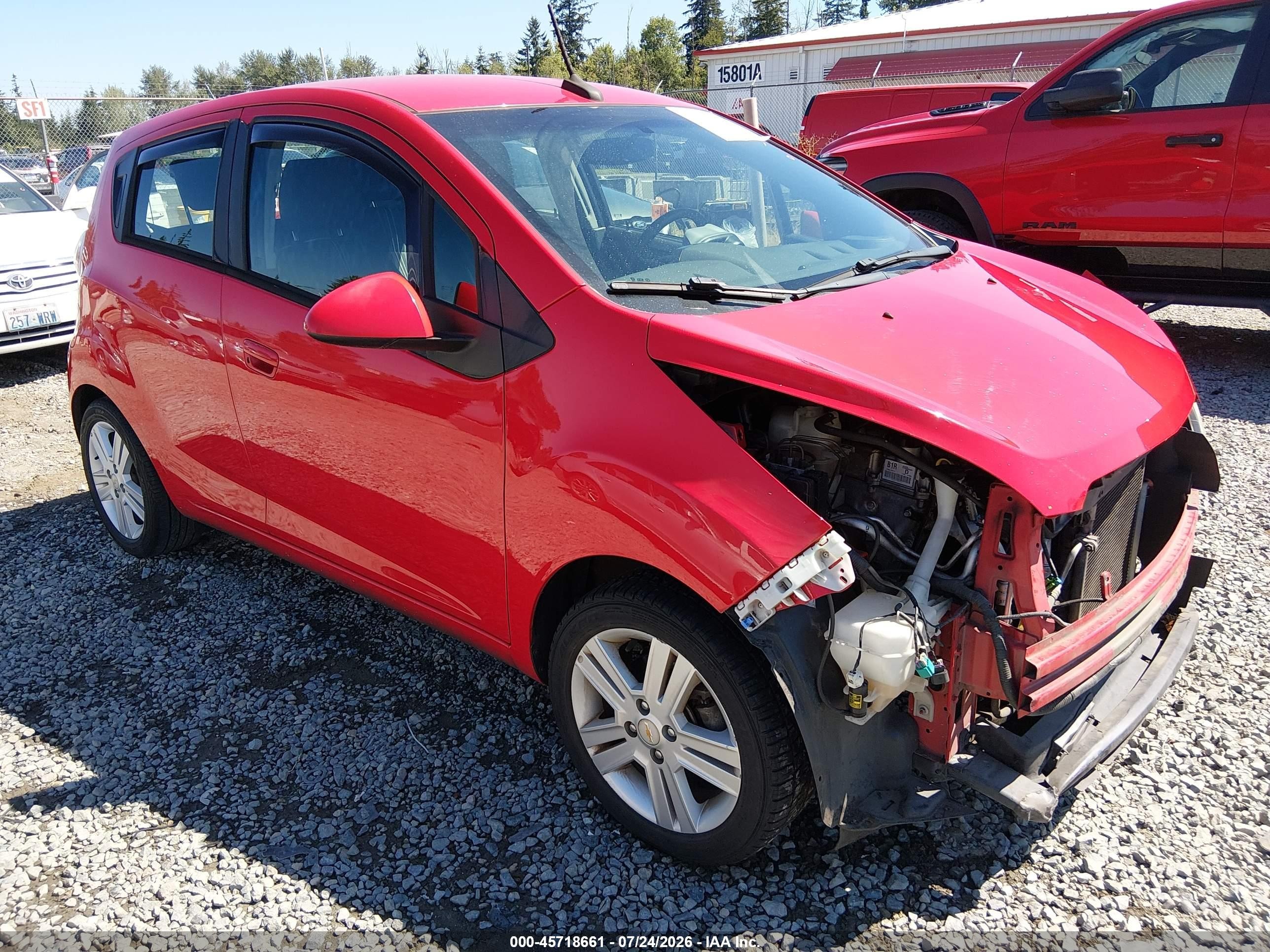 2014 Chevrolet Spark Ls Manual Красный vin: KL8CA6S93EC474578
