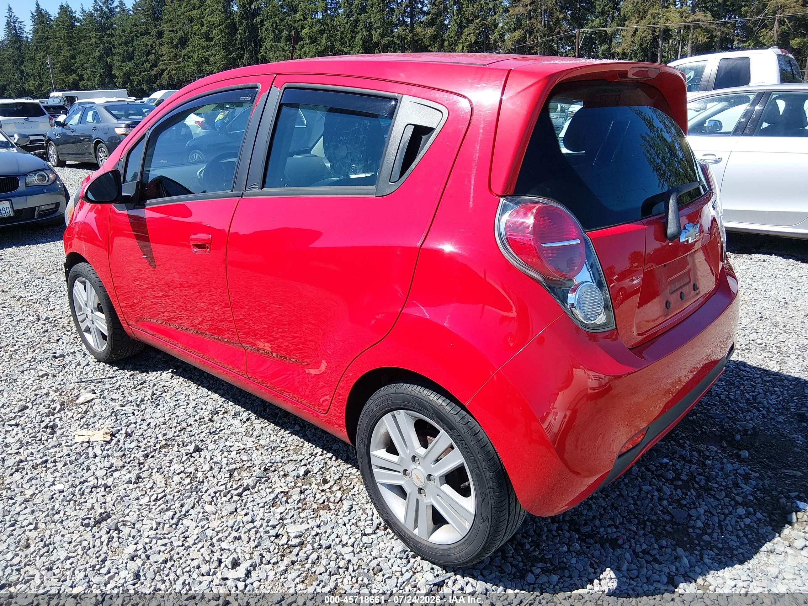 2014 Chevrolet Spark Ls Manual Red vin: KL8CA6S93EC474578