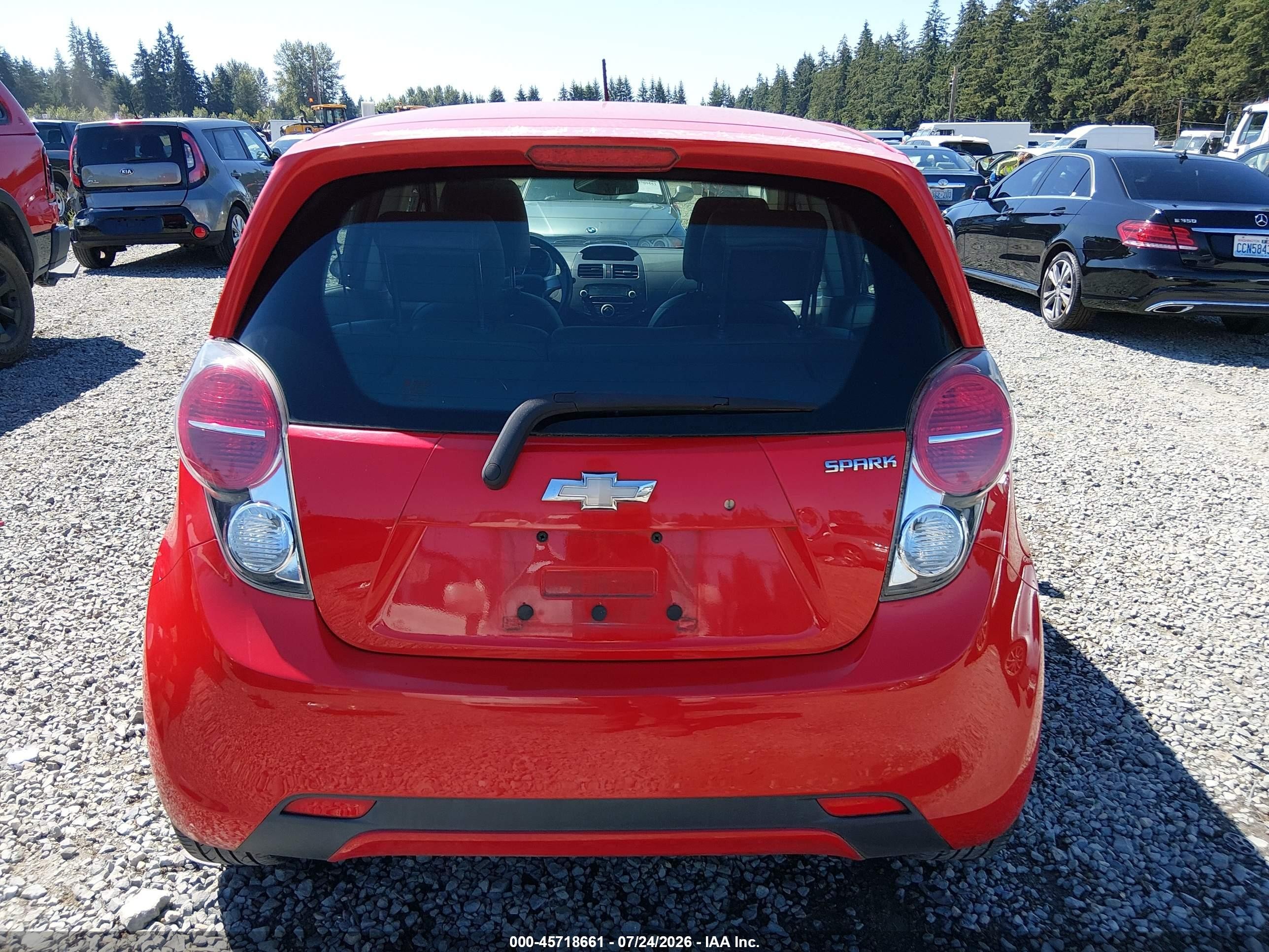 2014 Chevrolet Spark Ls Manual Red vin: KL8CA6S93EC474578