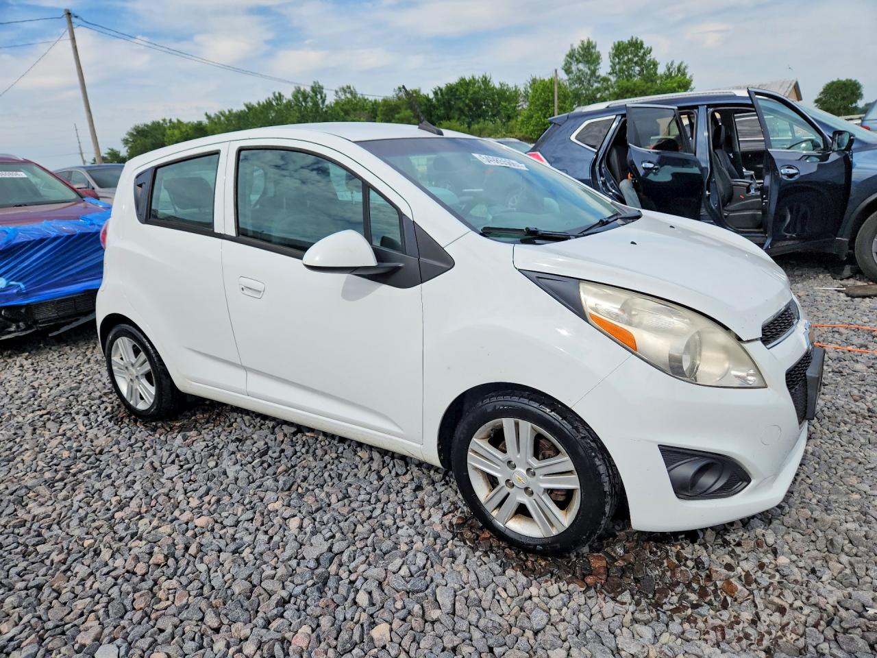 2014 Chevrolet Spark Ls White vin: KL8CA6S93EC515002