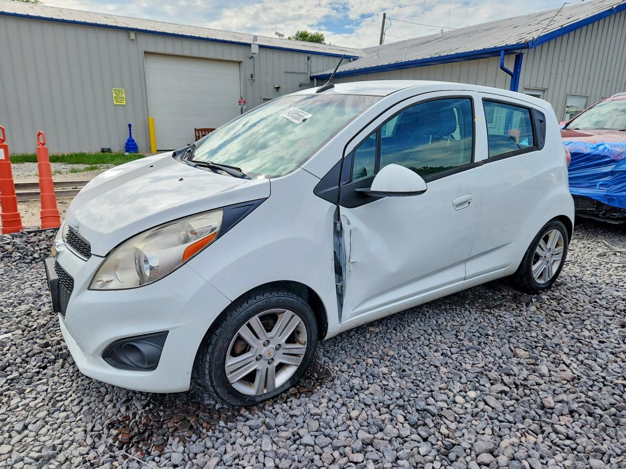 2014 Chevrolet Spark Ls White vin: KL8CA6S93EC515002