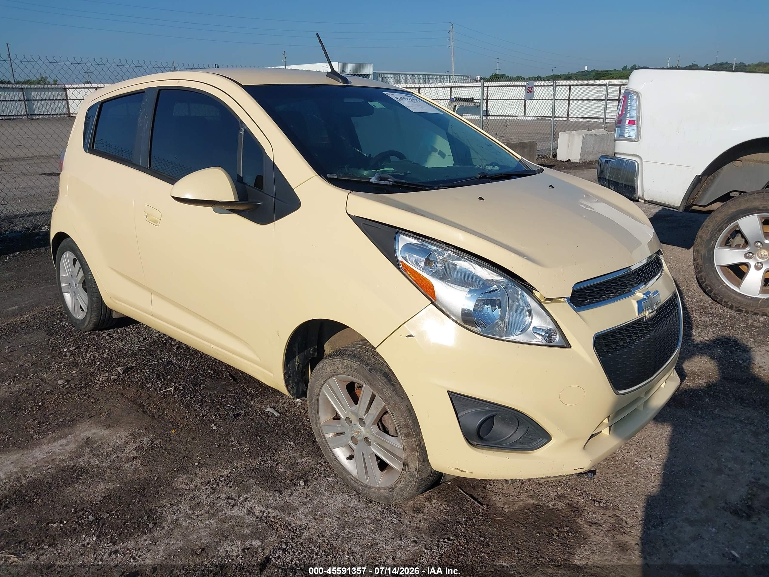 2014 Chevrolet Spark Ls Manual Yellow vin: KL8CA6S94EC402840