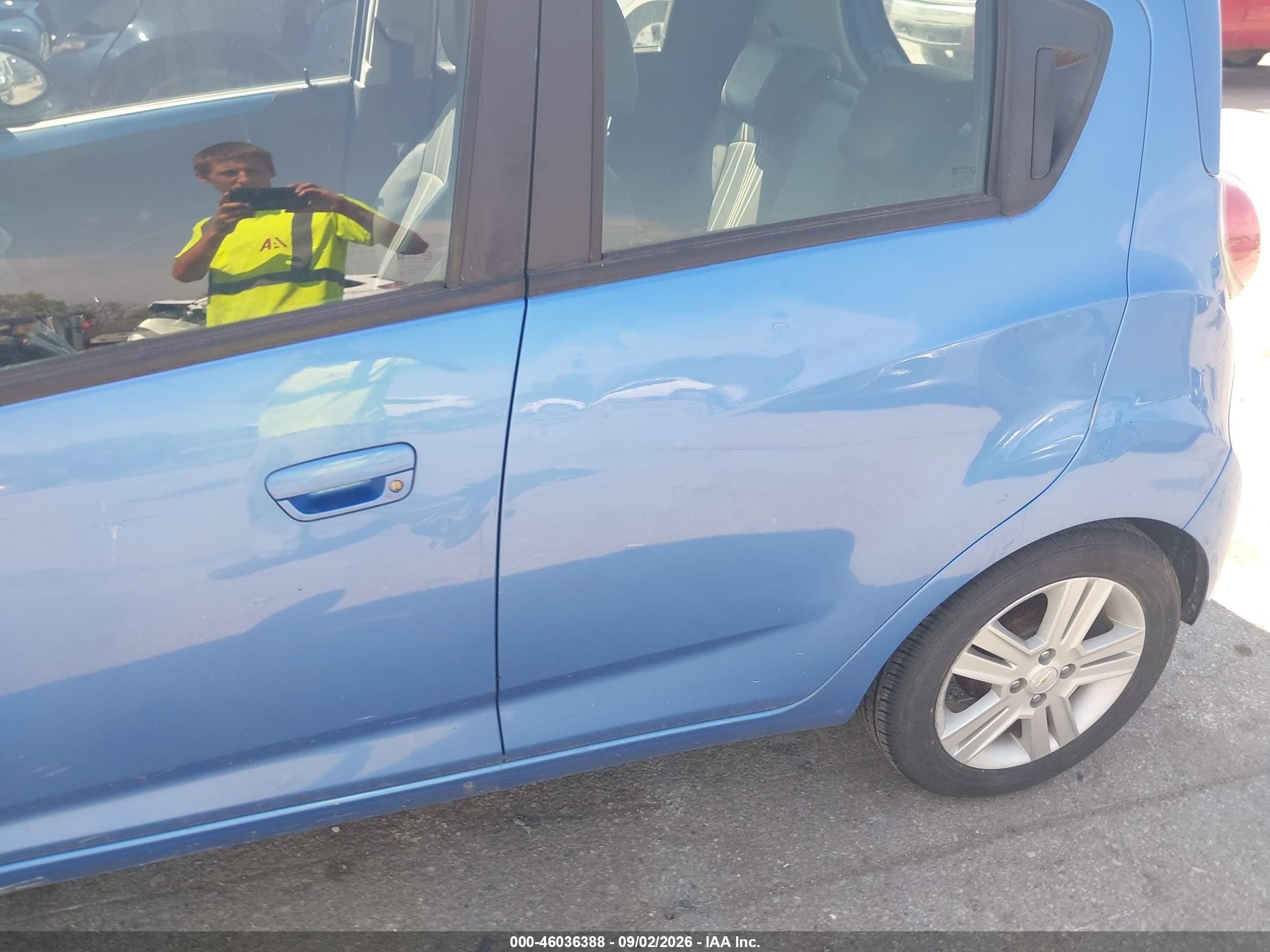 2015 Chevrolet Spark Ls Manual Blue vin: KL8CA6S94FC709555