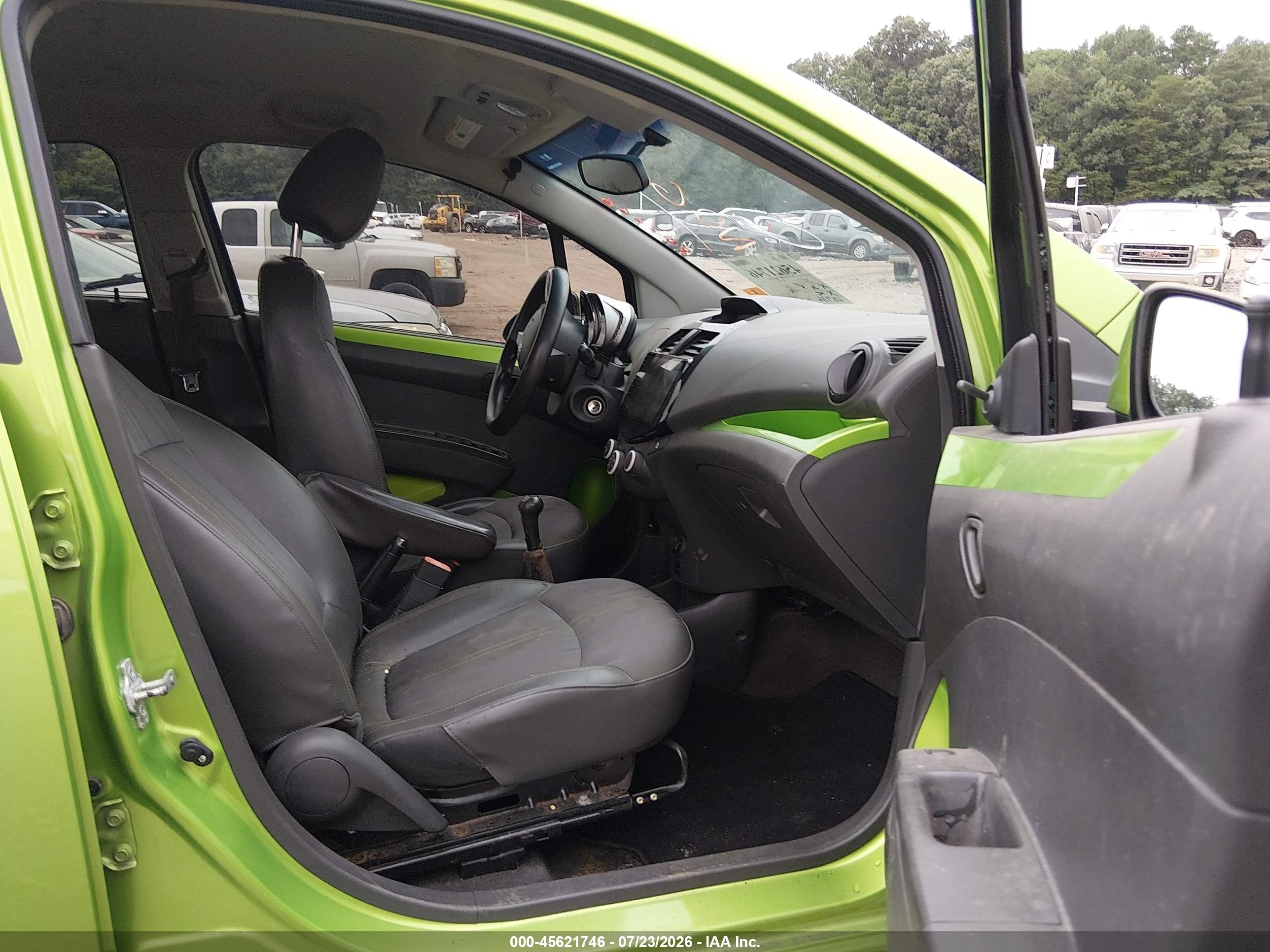 2015 Chevrolet Spark Ls Manual Green vin: KL8CA6S95FC806666