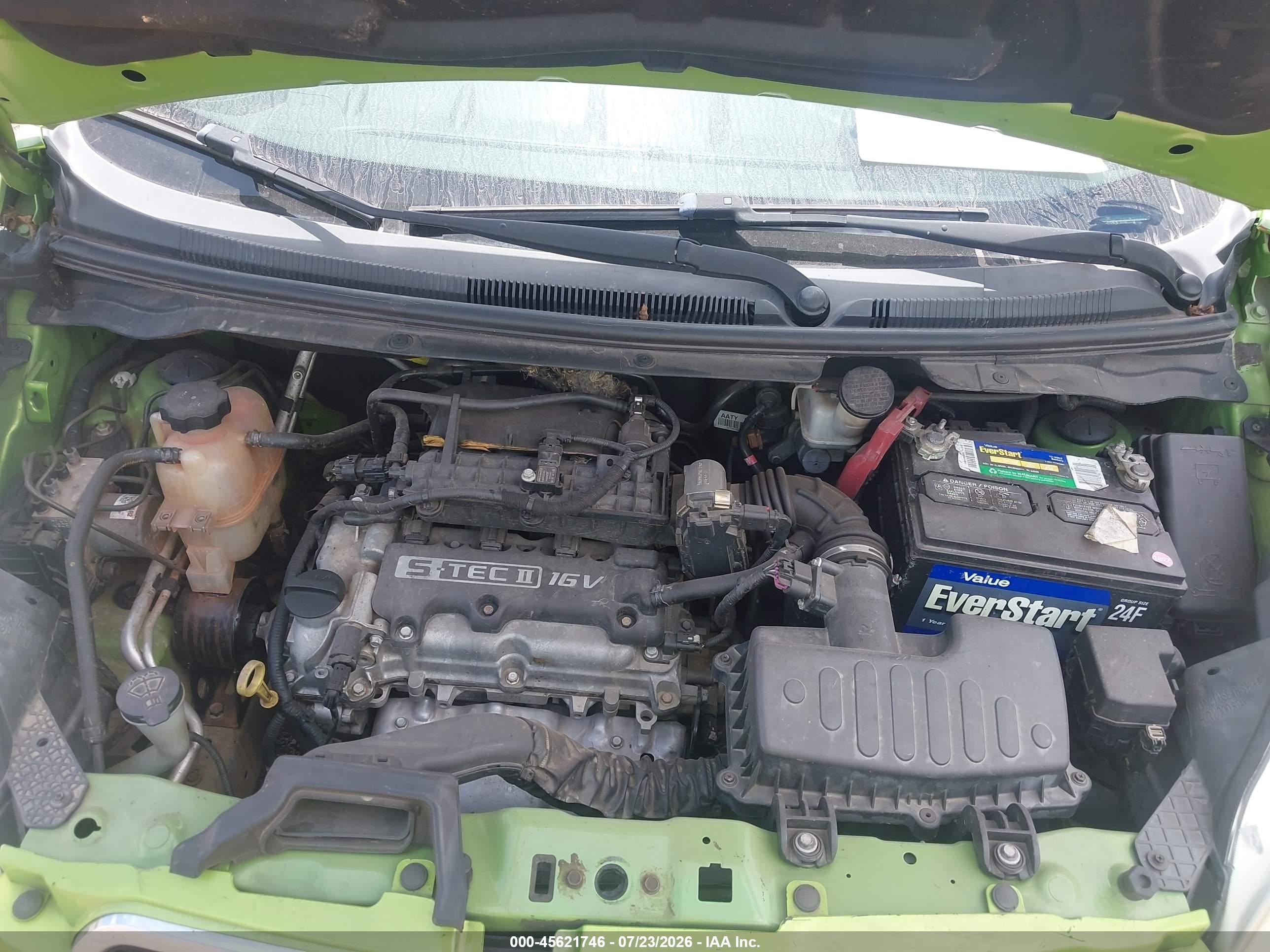 2015 Chevrolet Spark Ls Manual Green vin: KL8CA6S95FC806666
