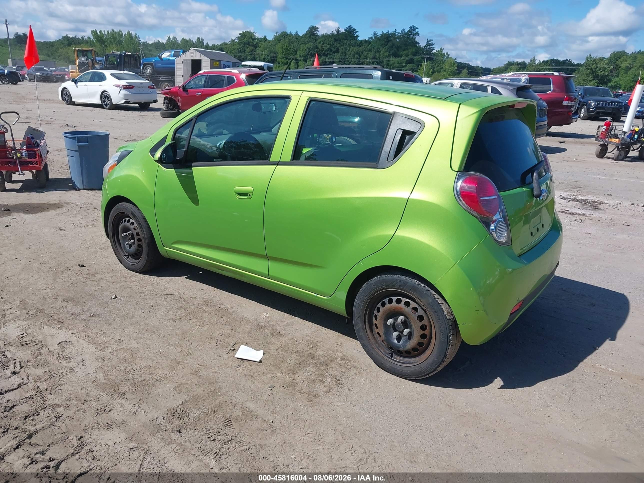 2014 Chevrolet Spark Ls Manual Green vin: KL8CA6S96EC558118