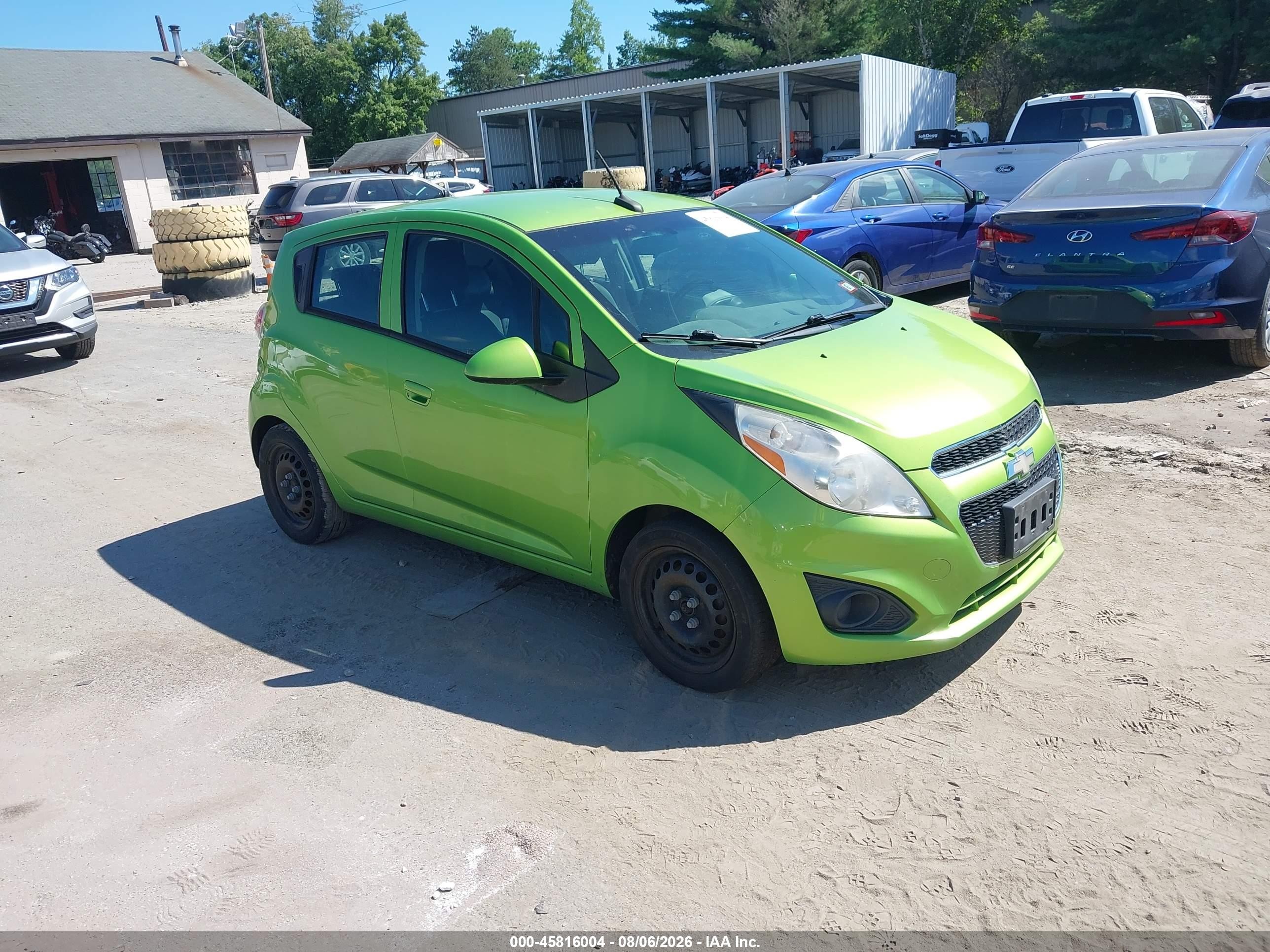 2014 Chevrolet Spark Ls Manual Green vin: KL8CA6S96EC558118