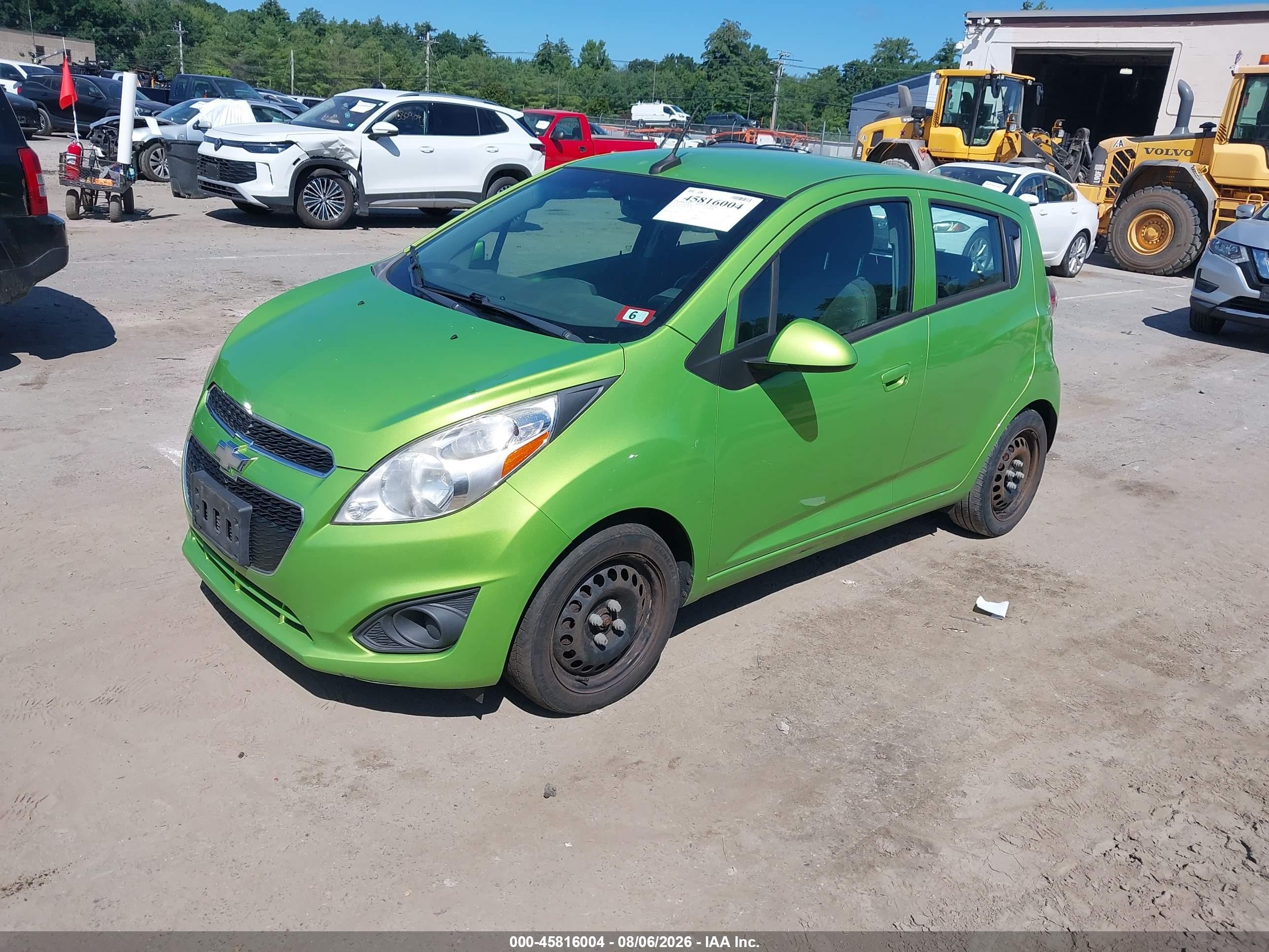 2014 Chevrolet Spark Ls Manual Green vin: KL8CA6S96EC558118