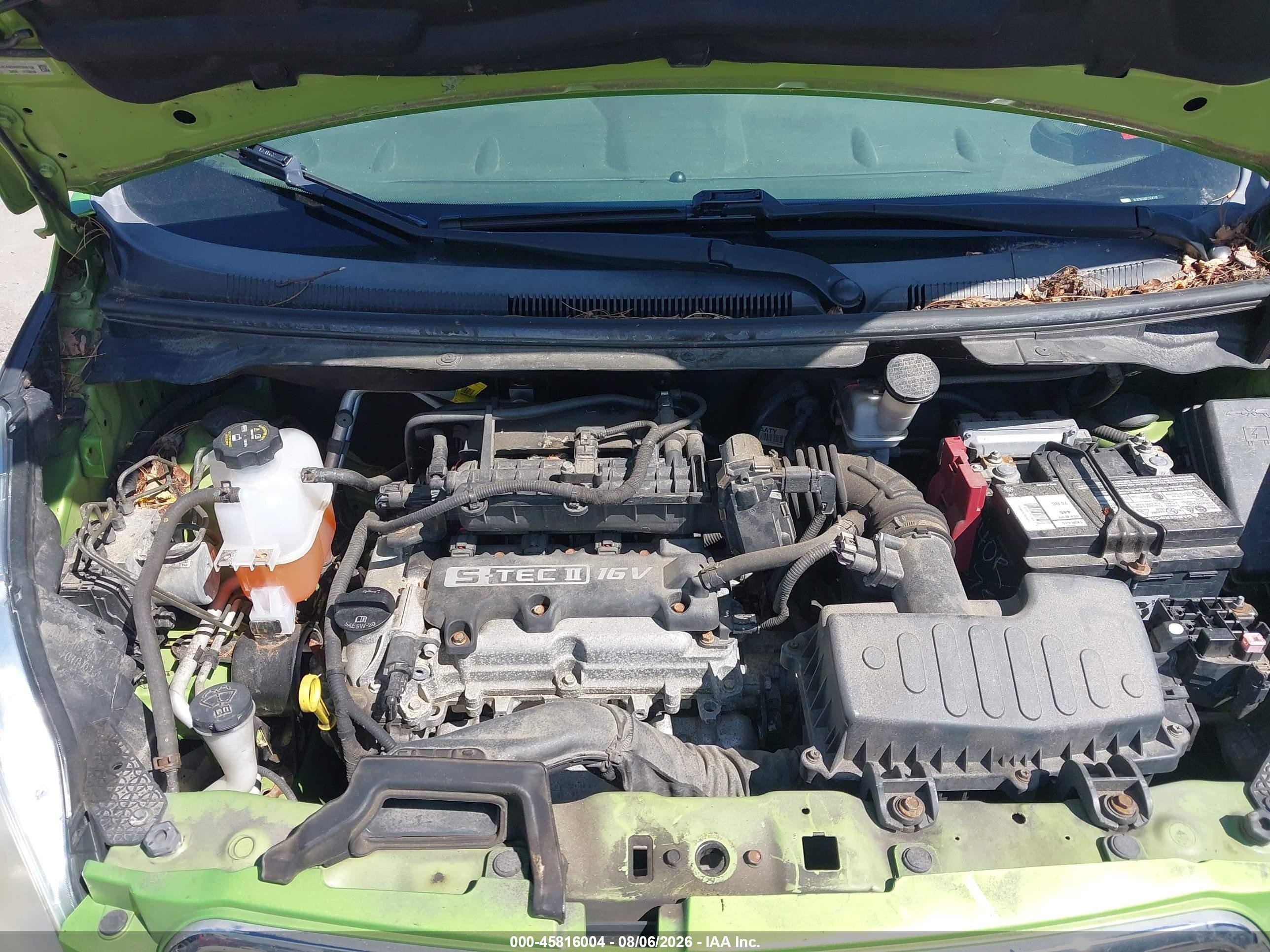 2014 Chevrolet Spark Ls Manual Green vin: KL8CA6S96EC558118