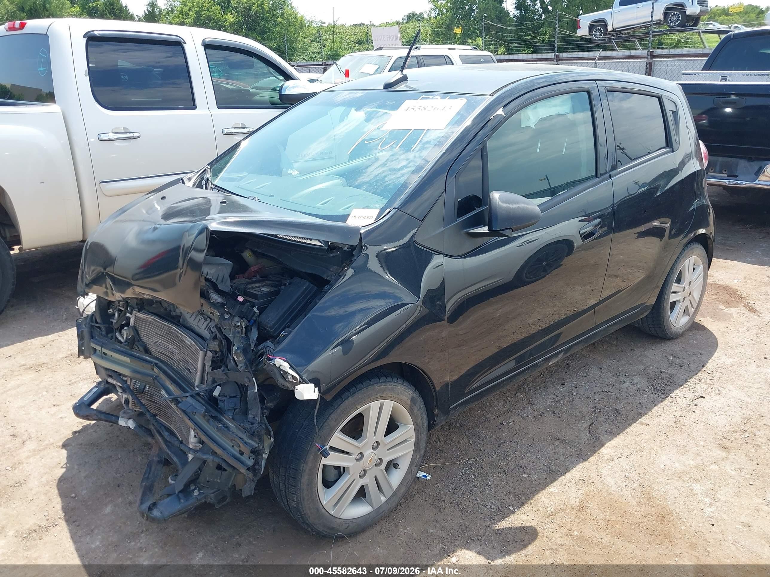 2014 Chevrolet Spark Ls Manual Black vin: KL8CA6S96EC585318