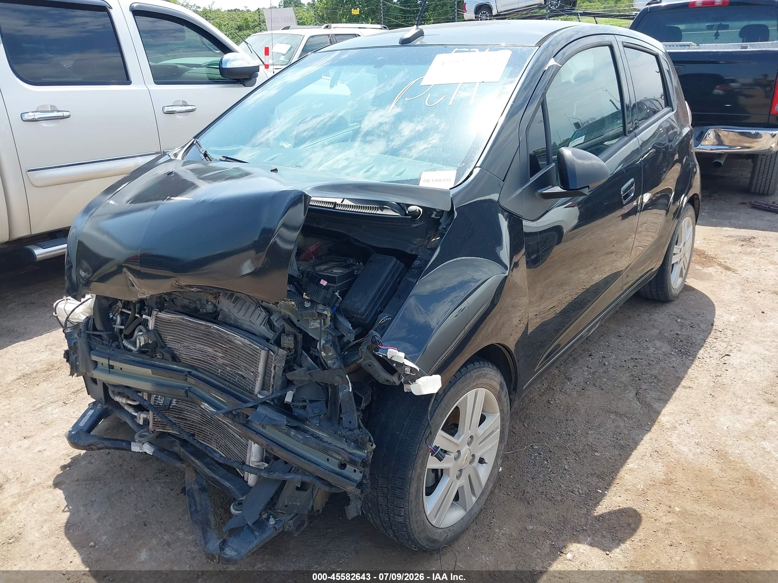 2014 Chevrolet Spark Ls Manual Black vin: KL8CA6S96EC585318